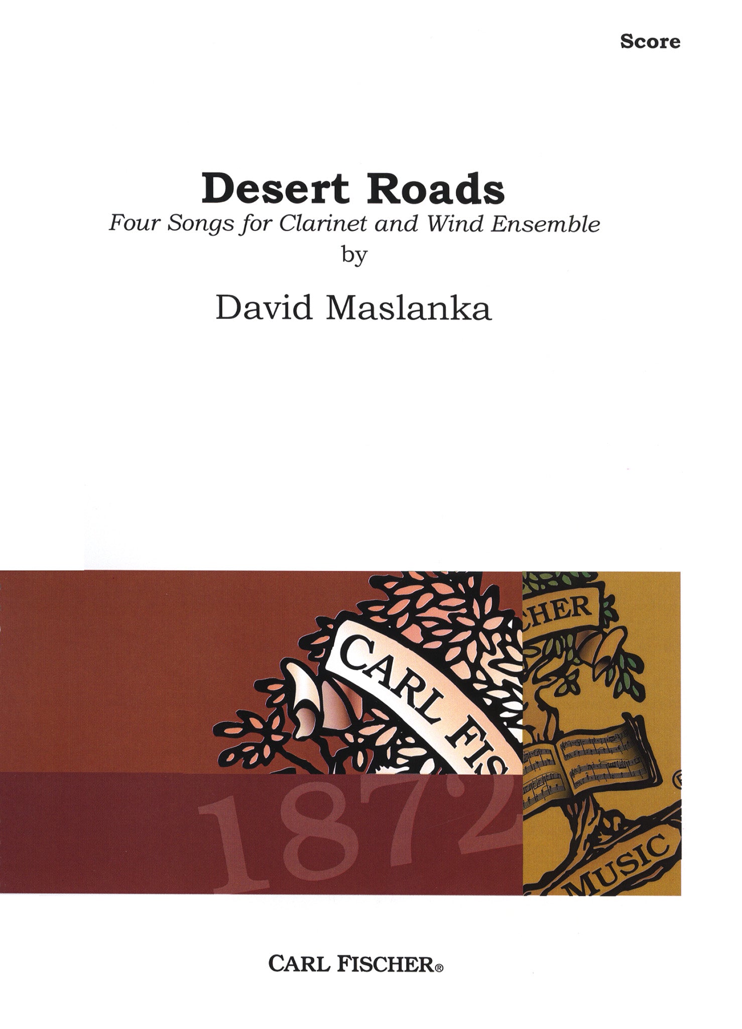 Desert Roads (piano score) Cover