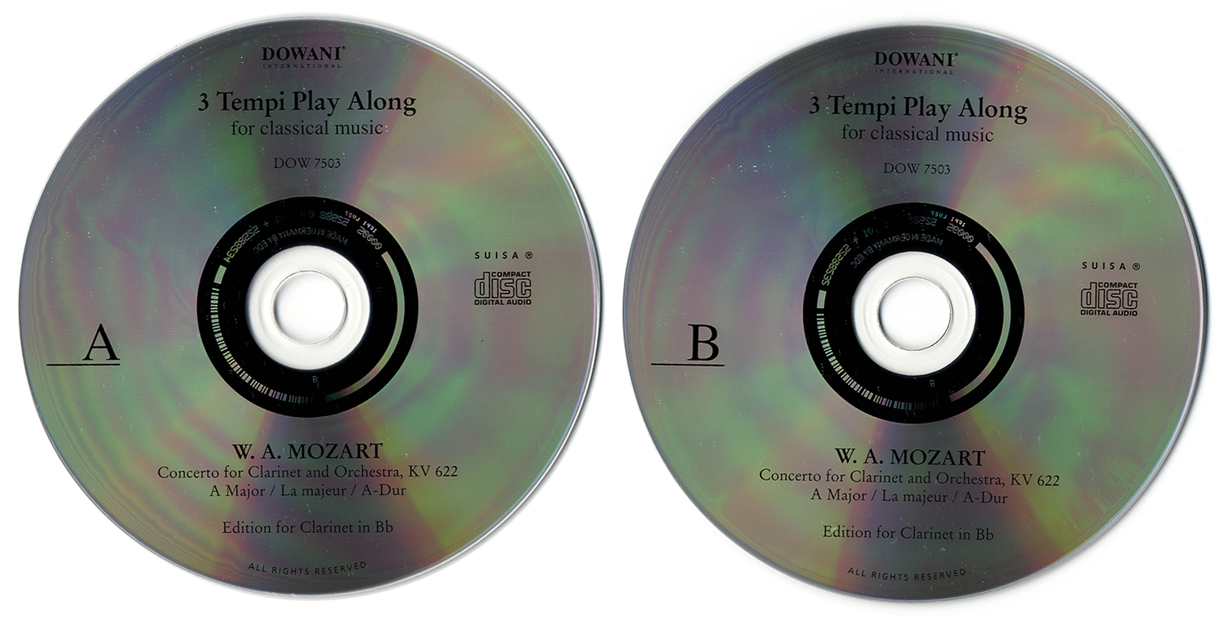 Clarinet Concerto in A Major, K. 622 CDs