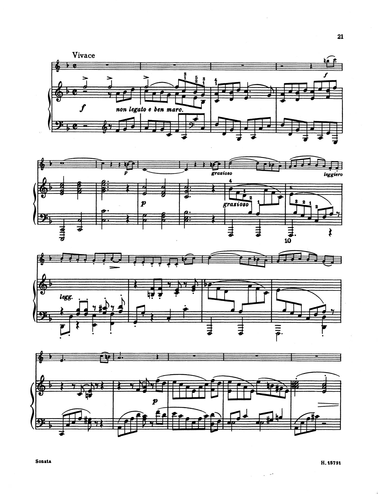 Sonata in F Minor, Op. 120 No. 1 - Movement 4