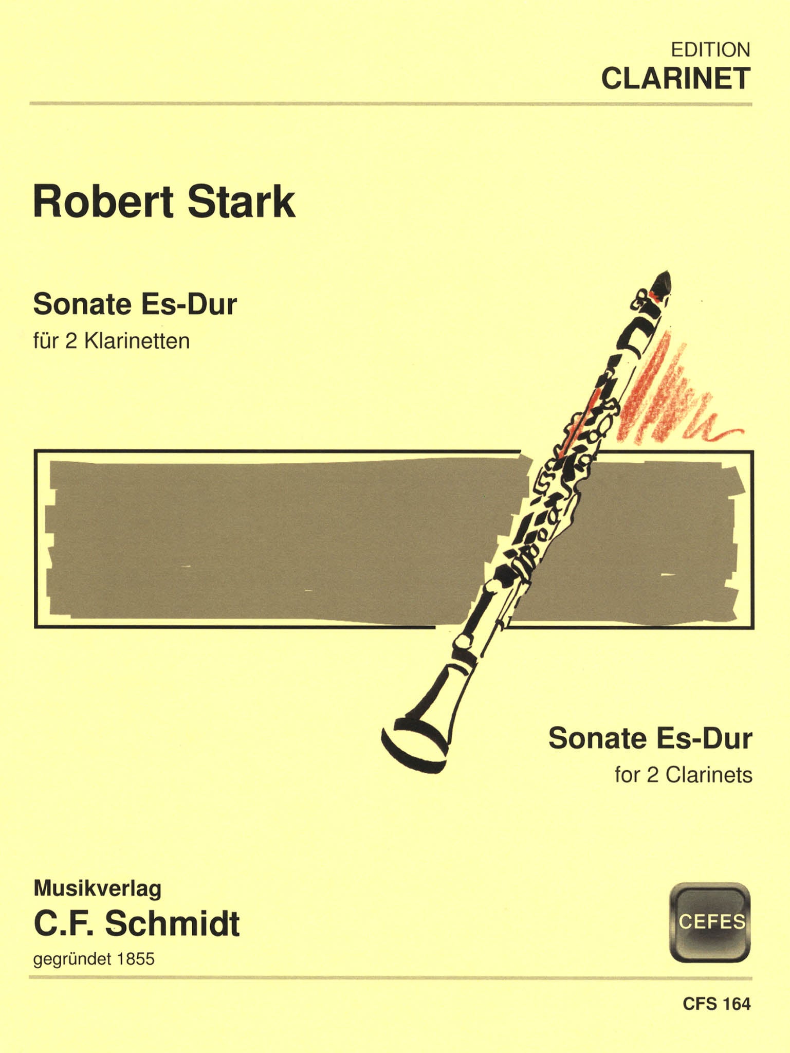 Stark Sonata for 2 Clarinets in E-flat Major, from Clarinet Method, Op. 49, Vol. 2 cover