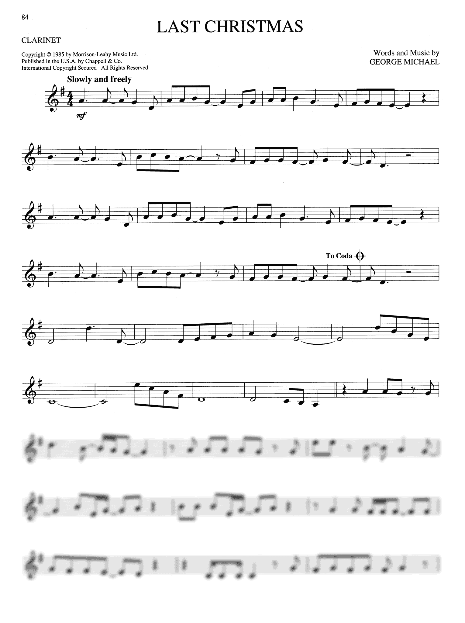 Big Book of Christmas Songs Clarinet Page 84