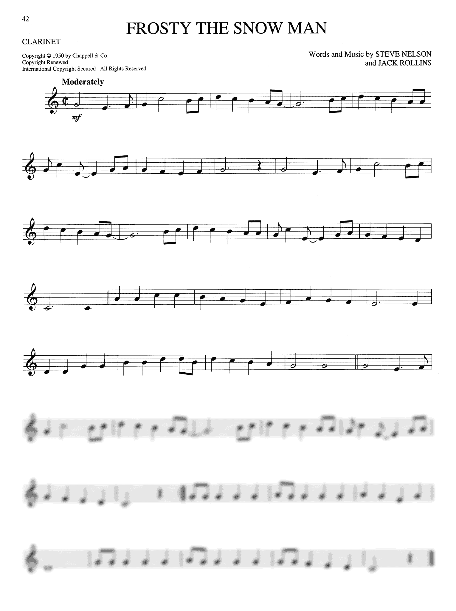 Big Book of Christmas Songs Clarinet Page 42