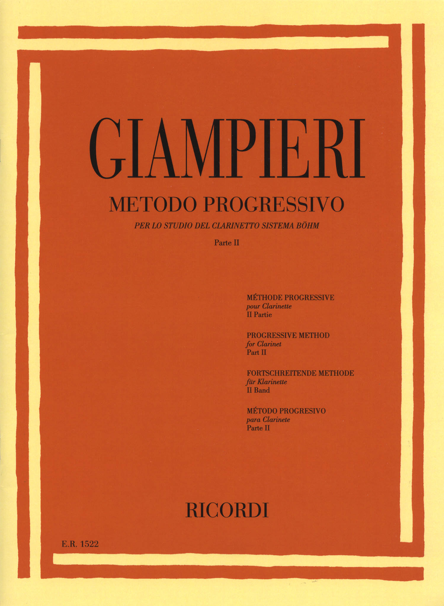 Giampieri, Alamiro: Progressive Method for Clarinet, Book 2 | CAMco ...