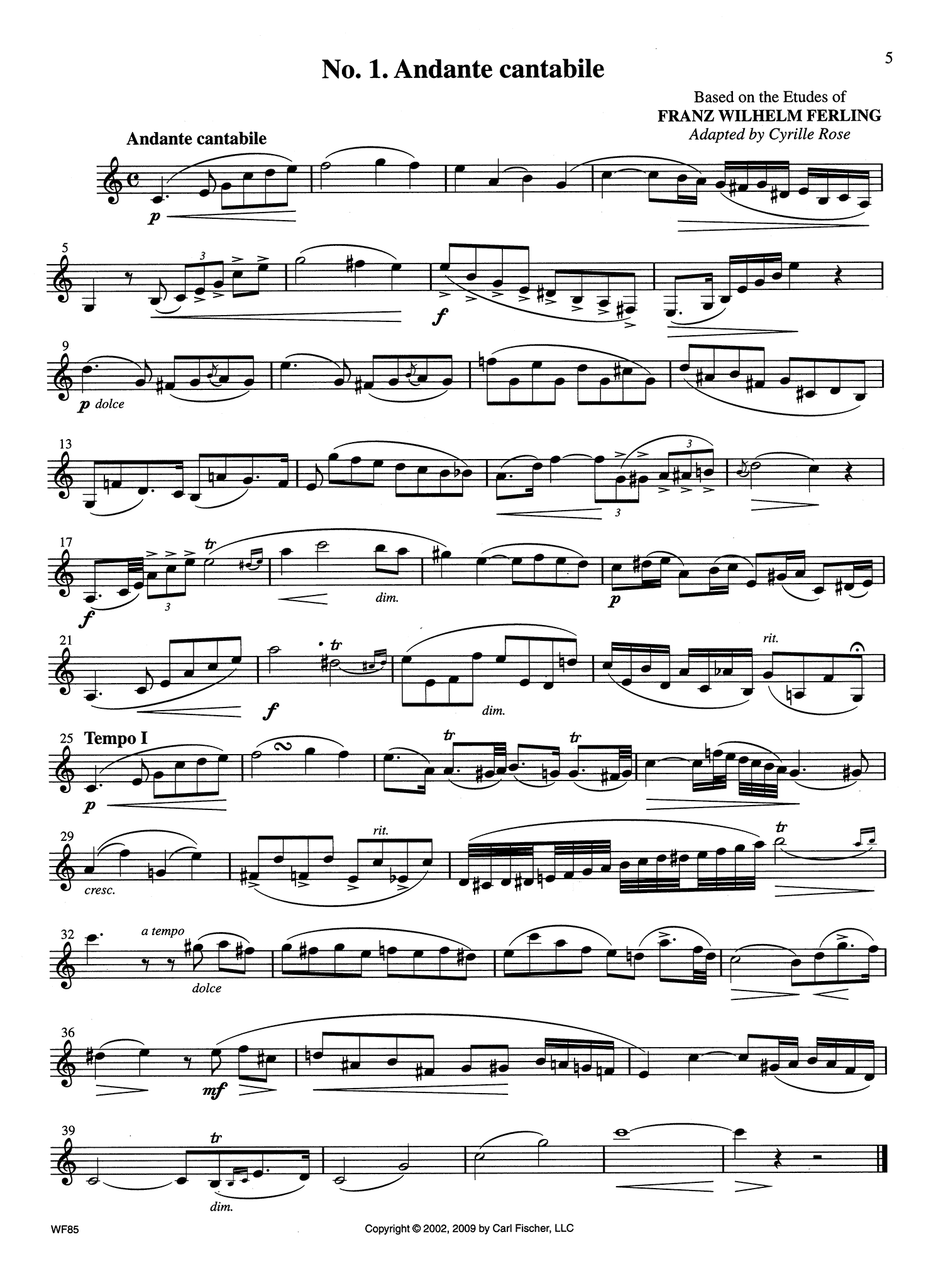 Rose Cyrille 32 Etudes for Clarinet book PDF piano score audio piano accompaniment