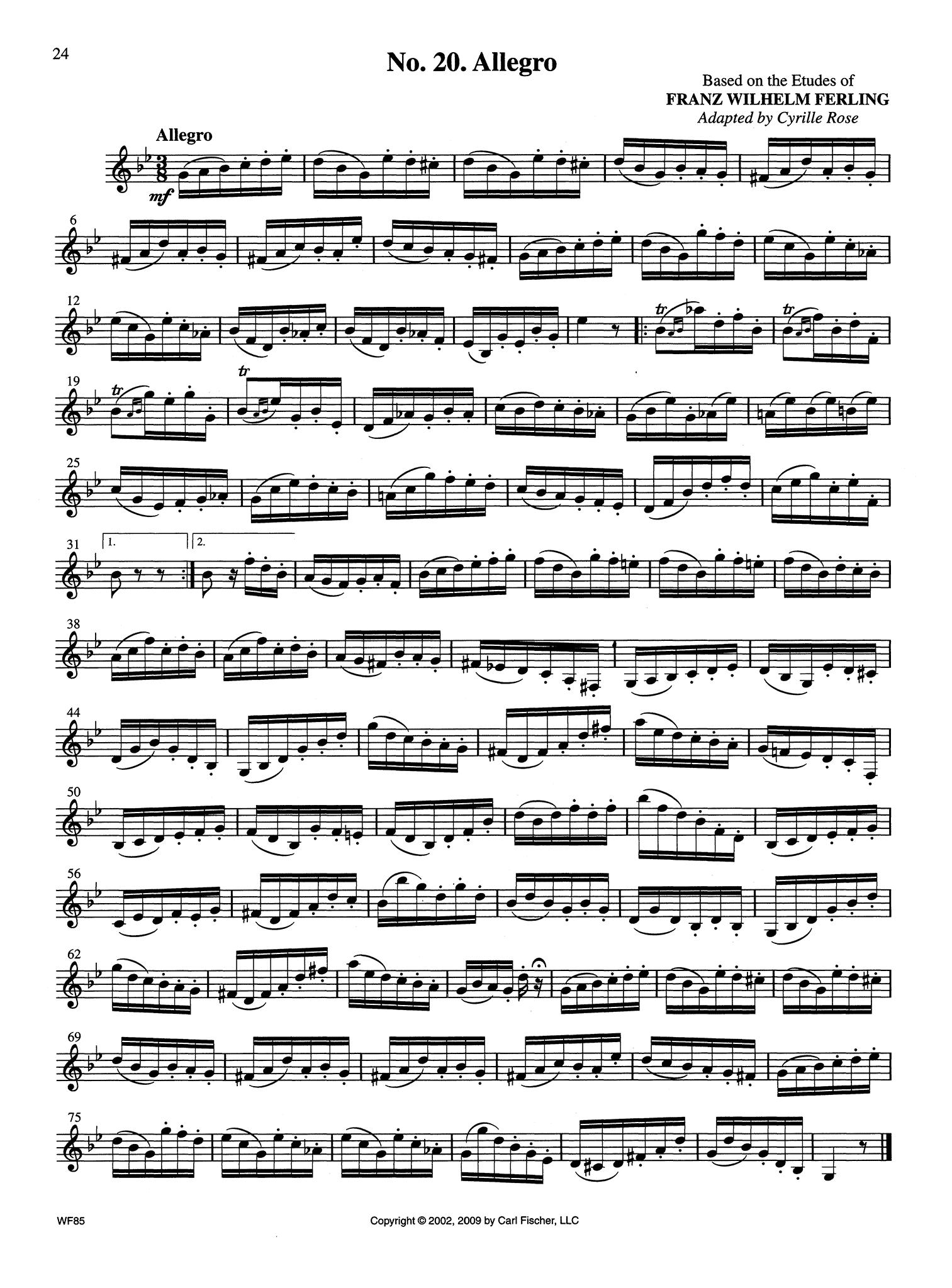 32 Etudes for Clarinet Page 24
