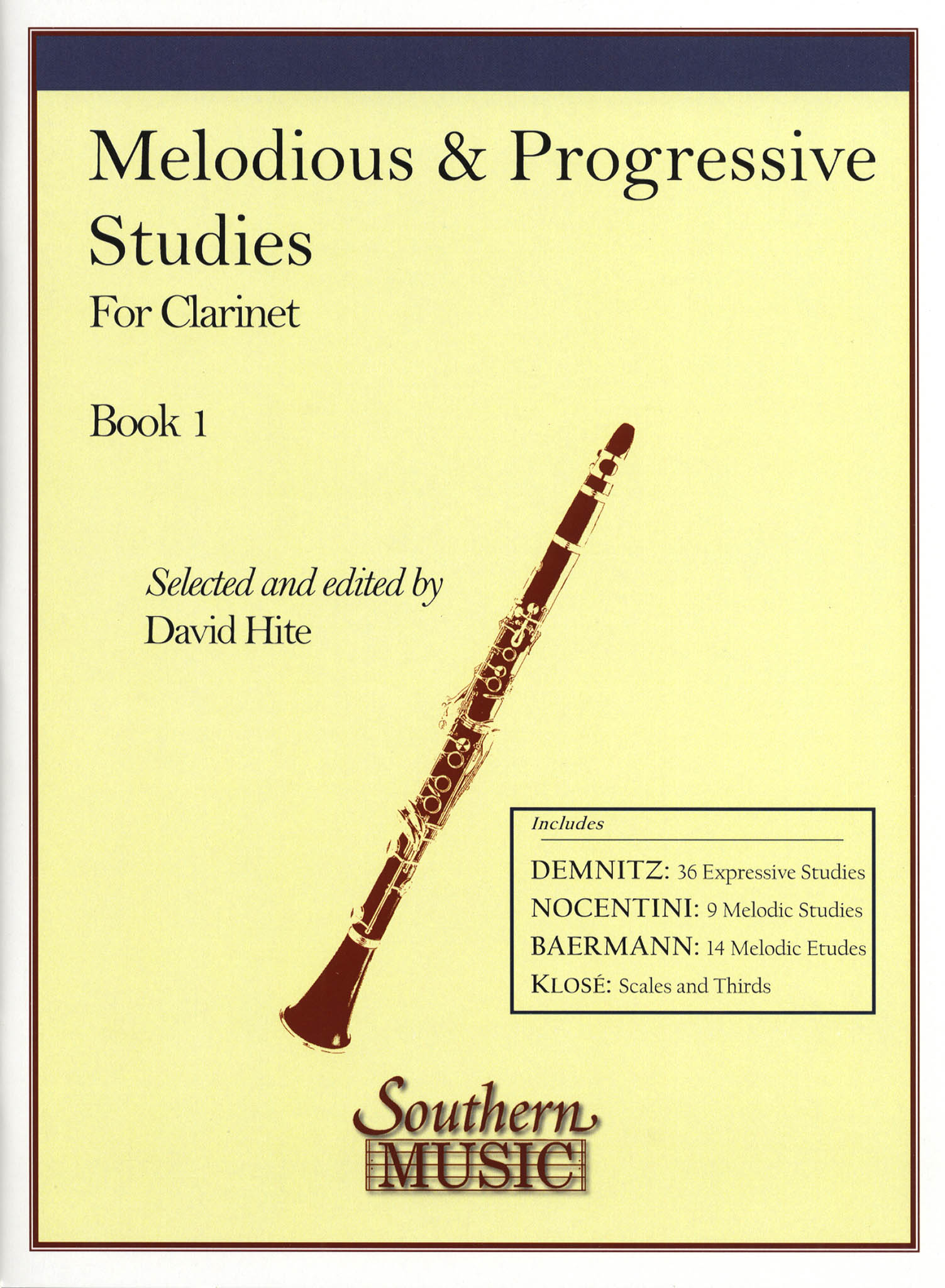 Melodious & Progressive Studies for Clarinet, Book 1 Cover