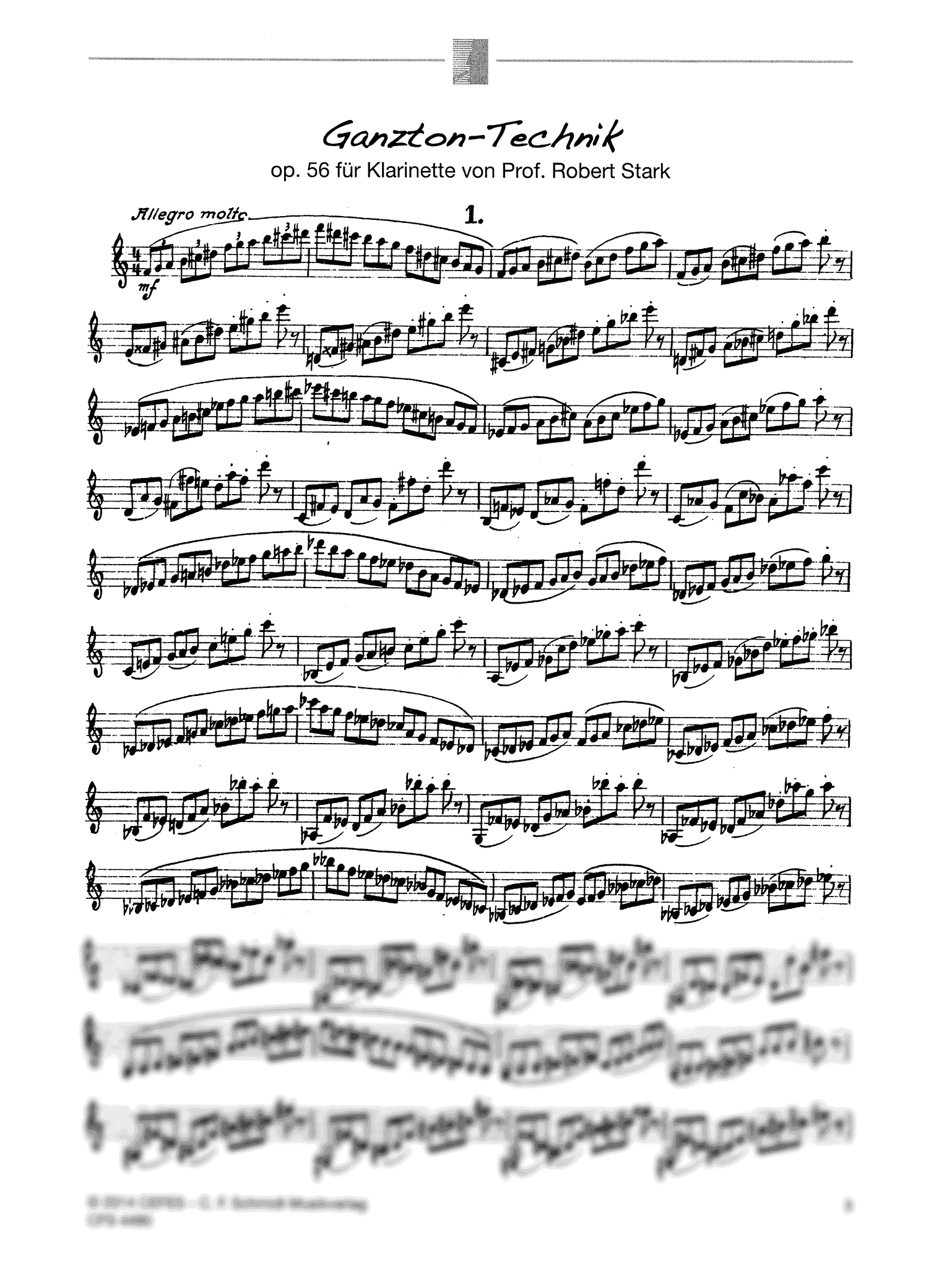 Stark Whole Tone Clarinet Technique, Op. 56 page 3