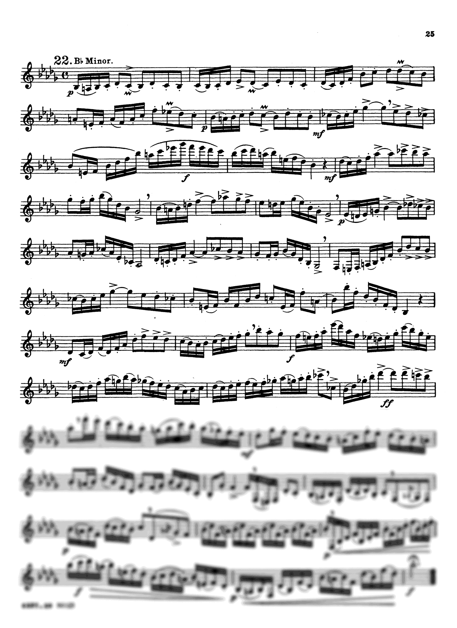 416 Progressive Studies for Clarinet, Book 4: 26 Exercises Page 25