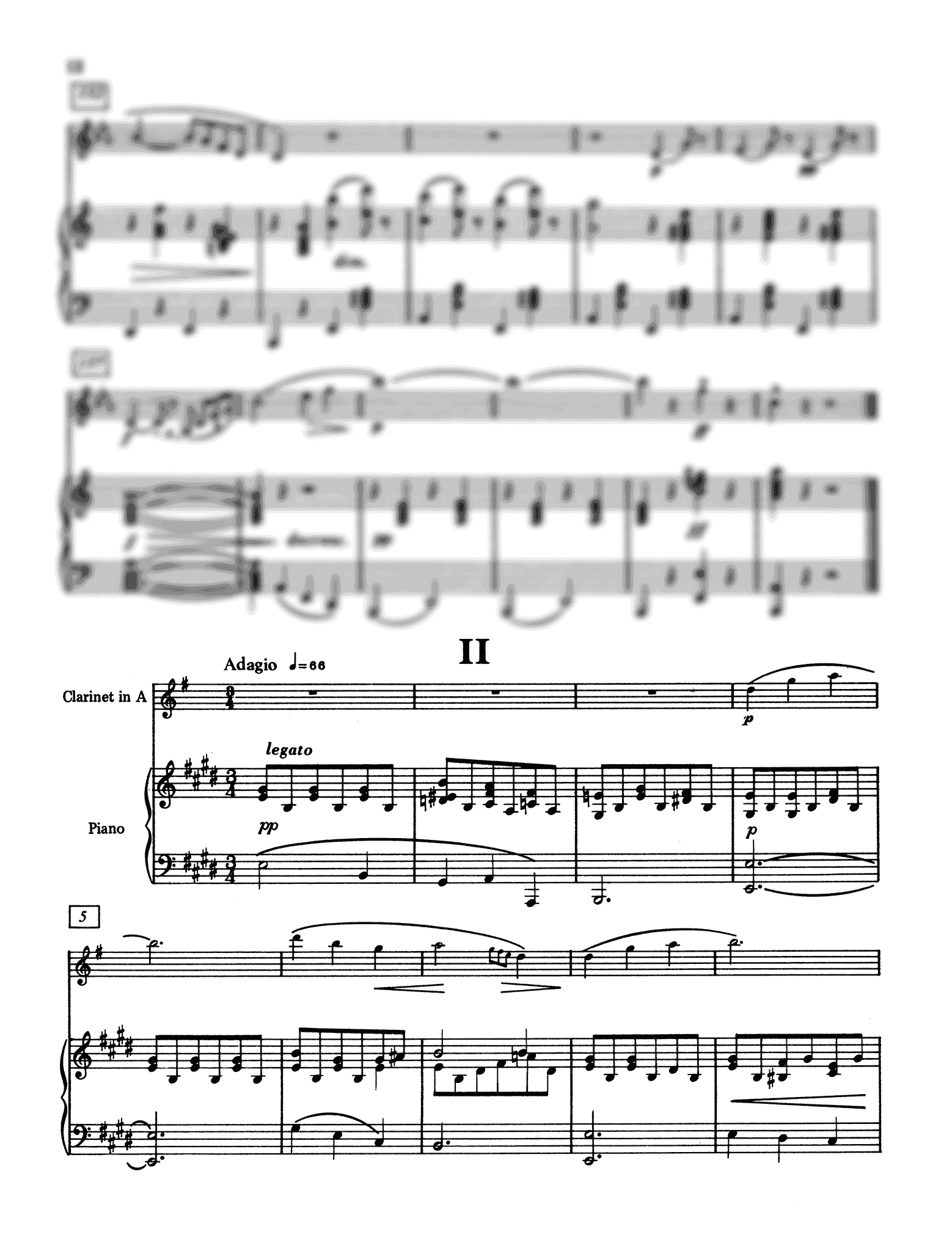 Schubert Arpeggione Sonata arranged for A Clarinet & Piano by Jack Brymer - Movement 2