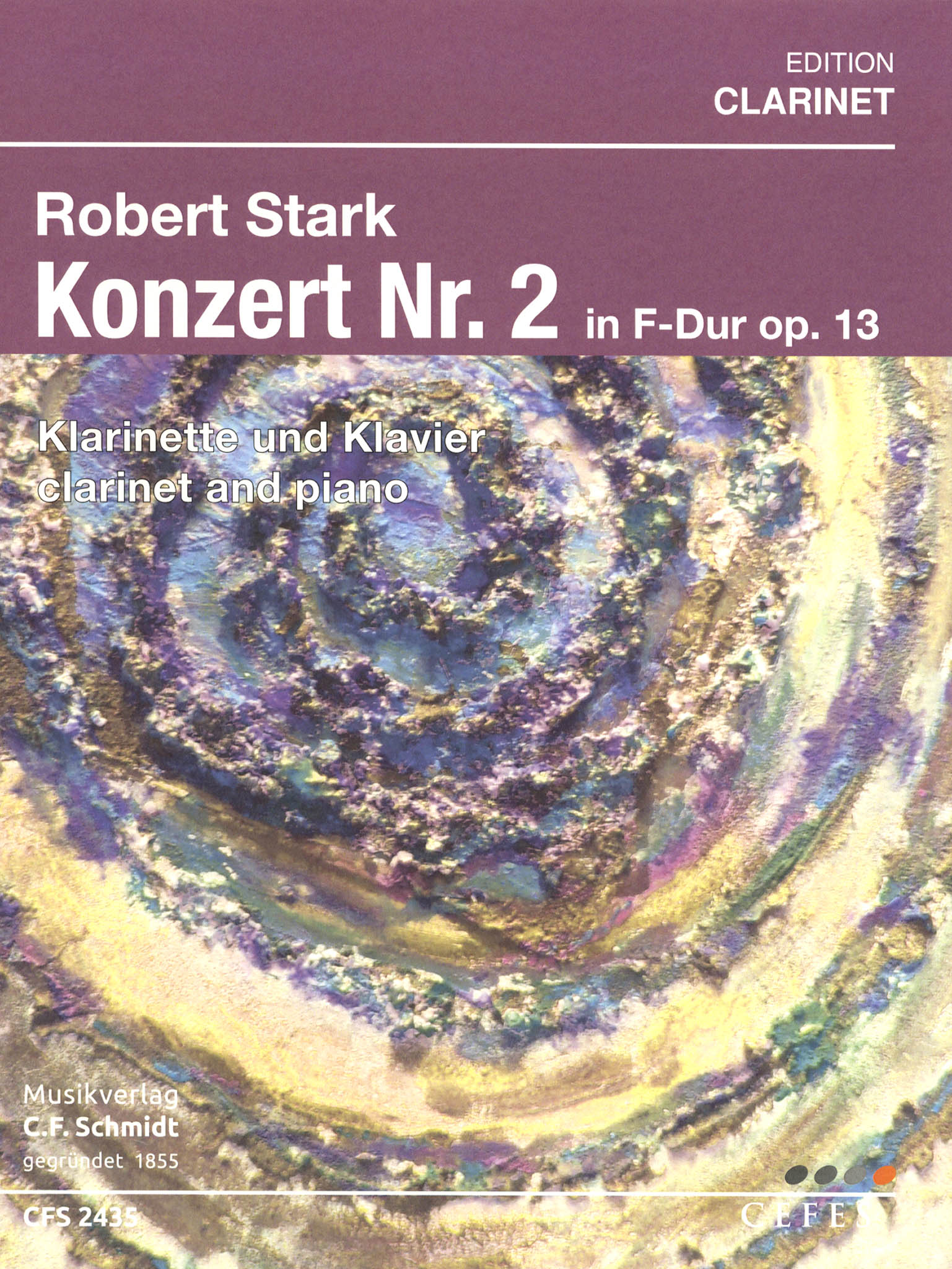 Clarinet Concerto No. 2 in F Major, Op. 13 Cover