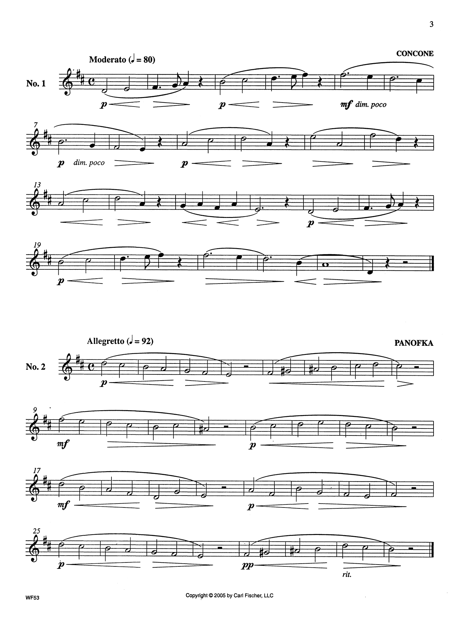 Studies in Lyricism for Clarinet in B-flat for the Advancing Student Page 3