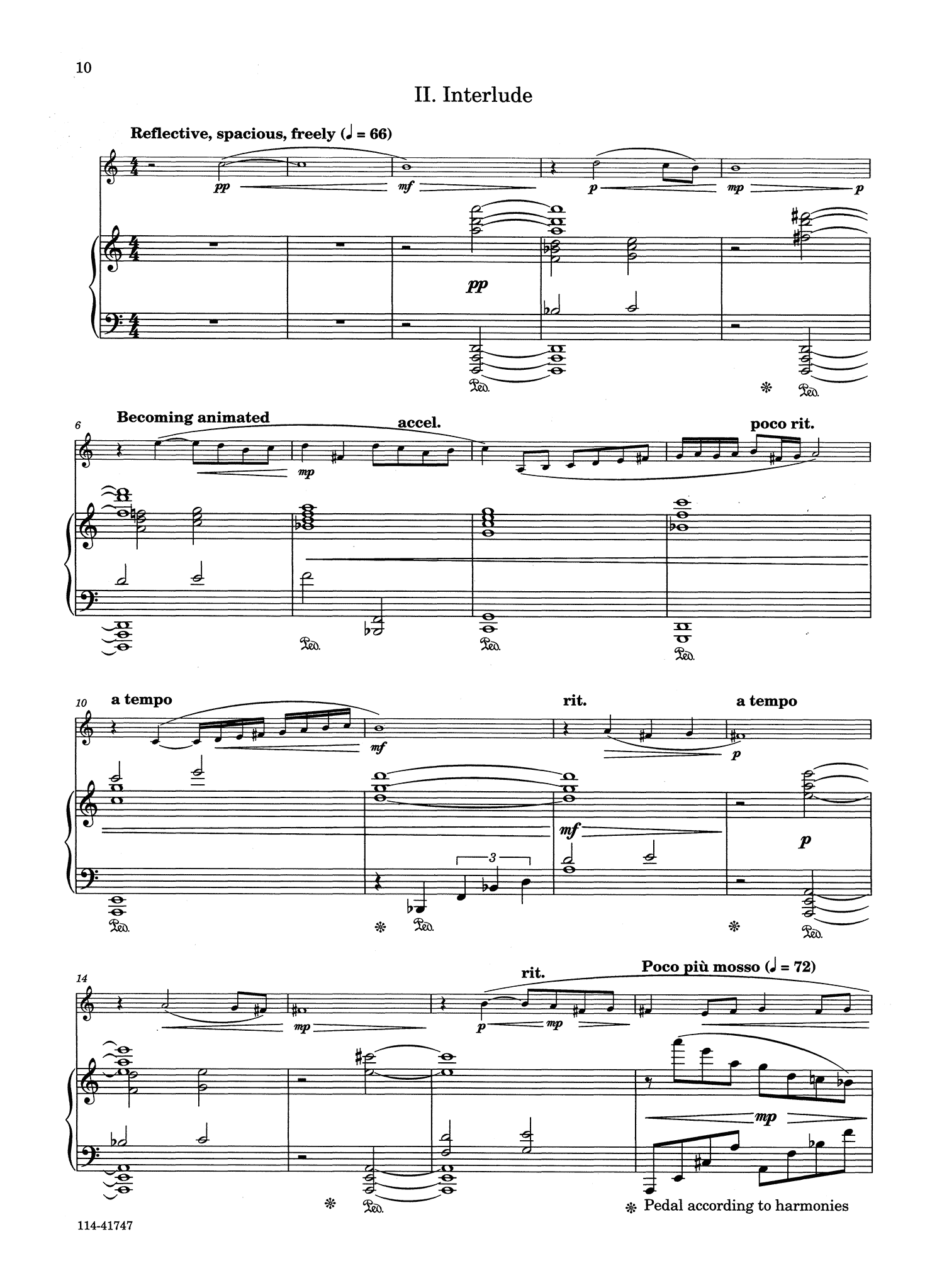 Harberg Clarinet Sonata - Movement 2