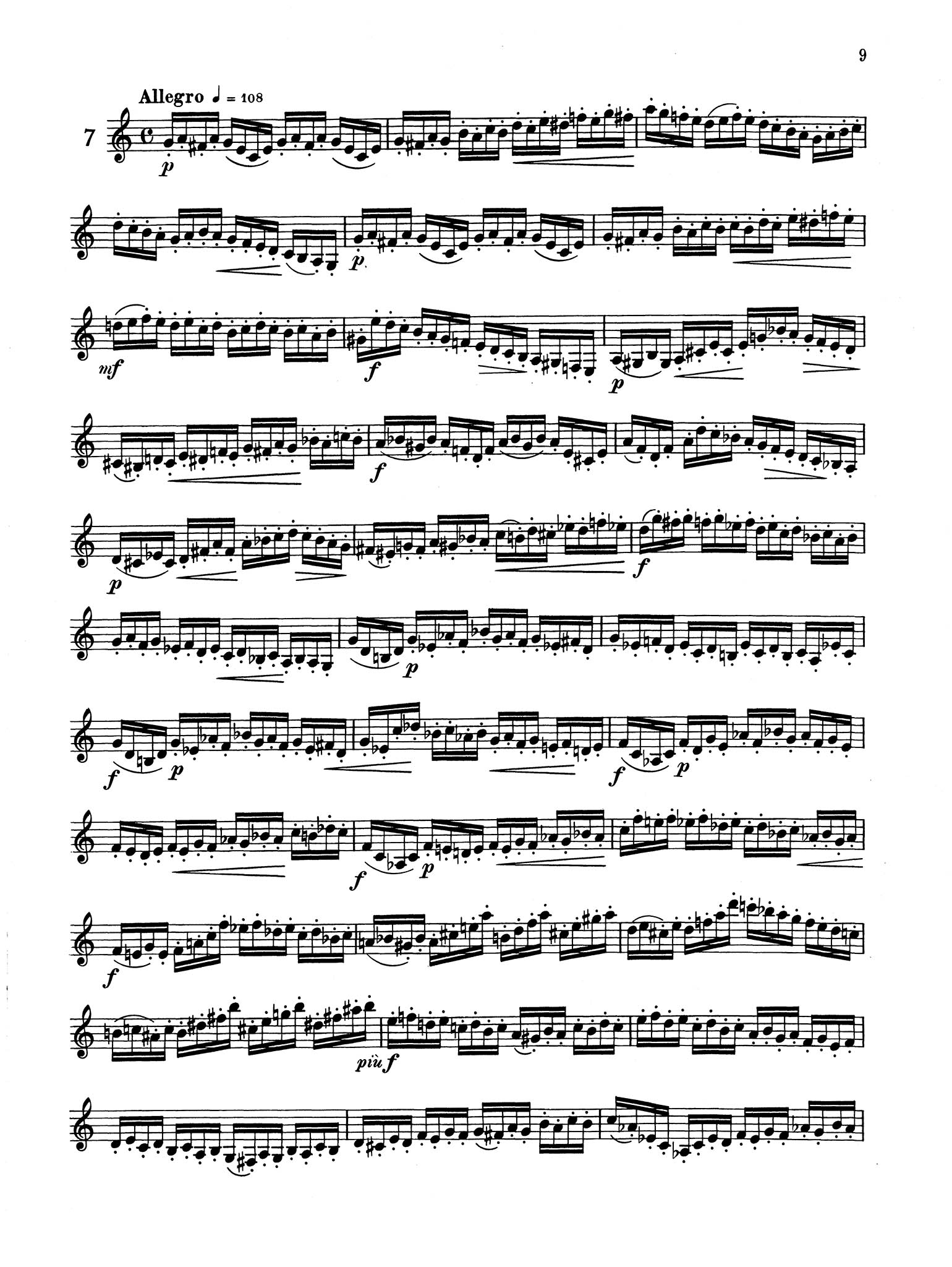 48 Studies for Clarinet: Book 1 of 2 Page 9