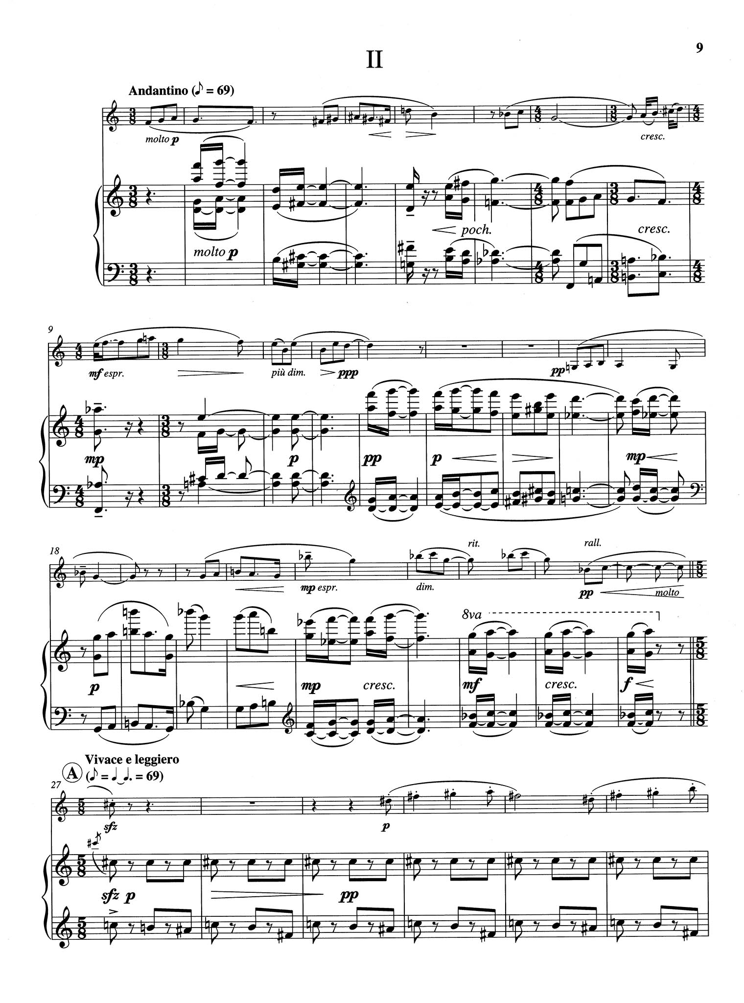 Sonata for Clarinet & Piano - Movement 2