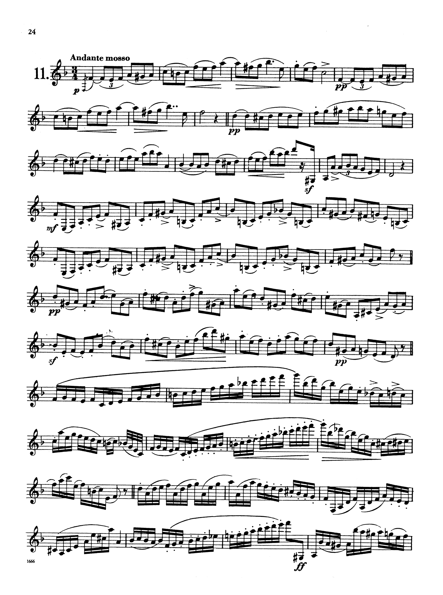 Giovanni Battista Gambaro 12 Clarinet Caprices, Op. 18 page 24