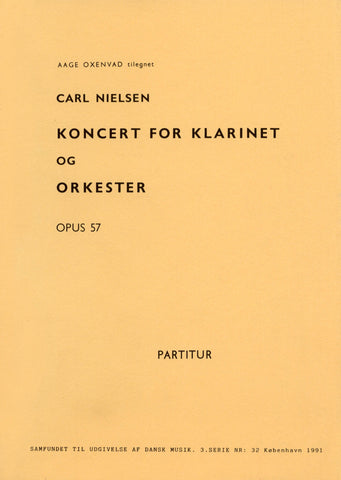 Nielsen, Carl: Clarinet Concerto, miniature score | CAMco