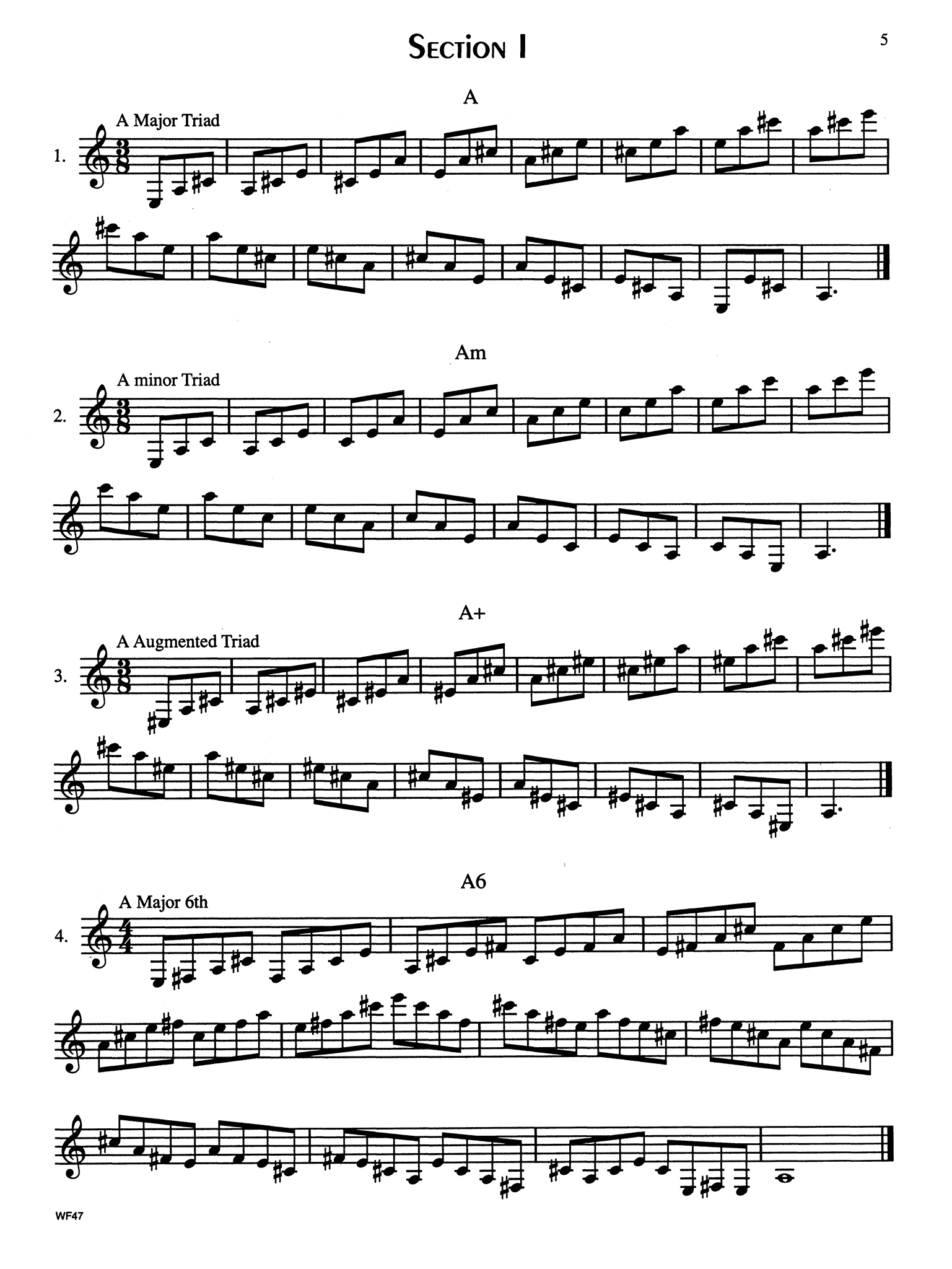 Contemporary Chordal Sequences for Intermediate Clarinet Page 5