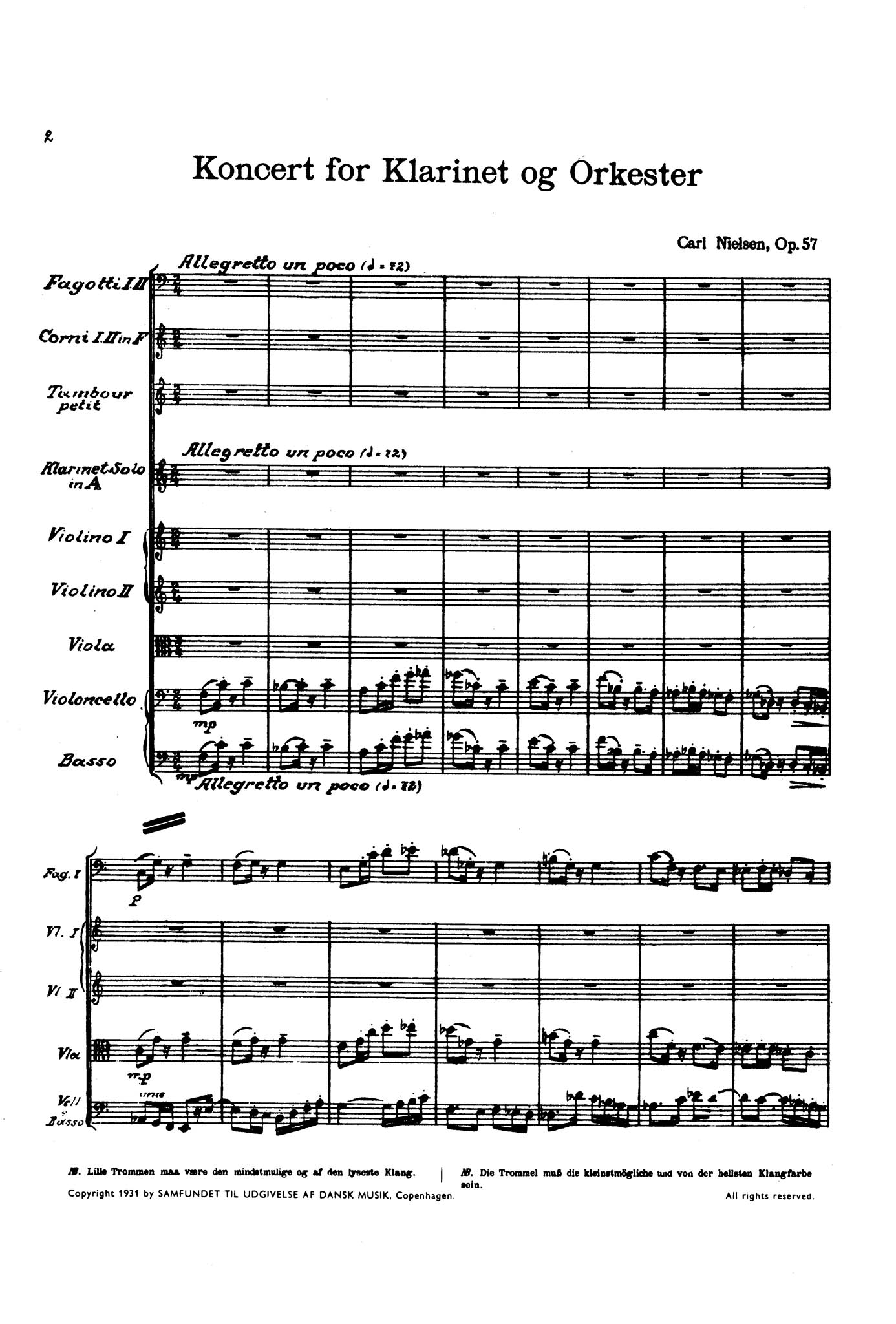 Clarinet Concerto, Op. 57 Page 2