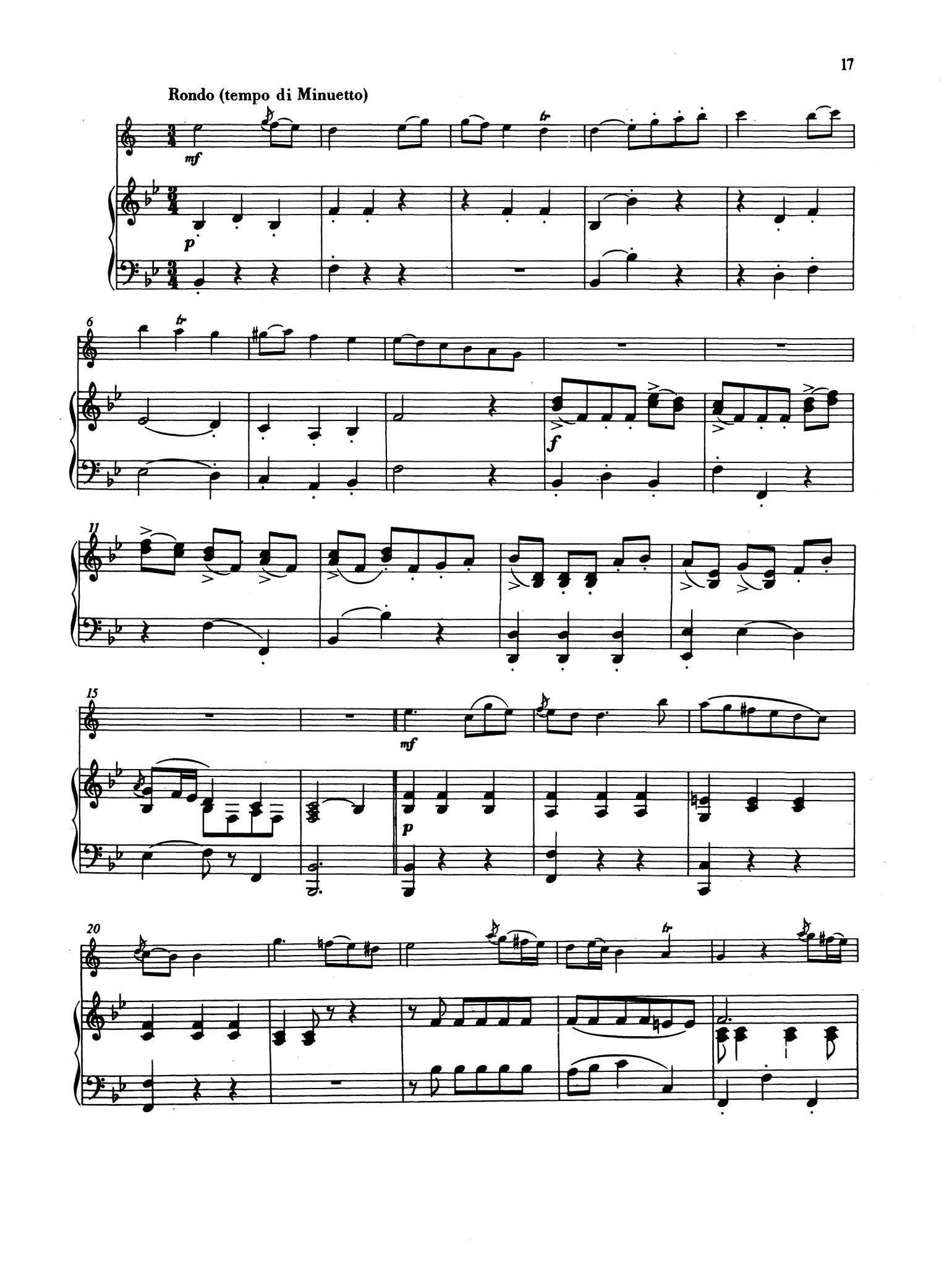 Clarinet Concerto No. 9 (Kaiser) in B-flat Major - Movement 3
