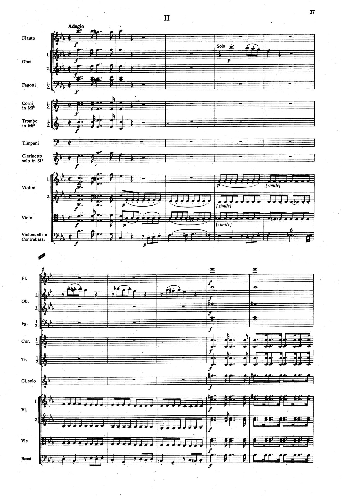Clarinet Concerto in E-Flat Major, Op. 36 - Movement 2