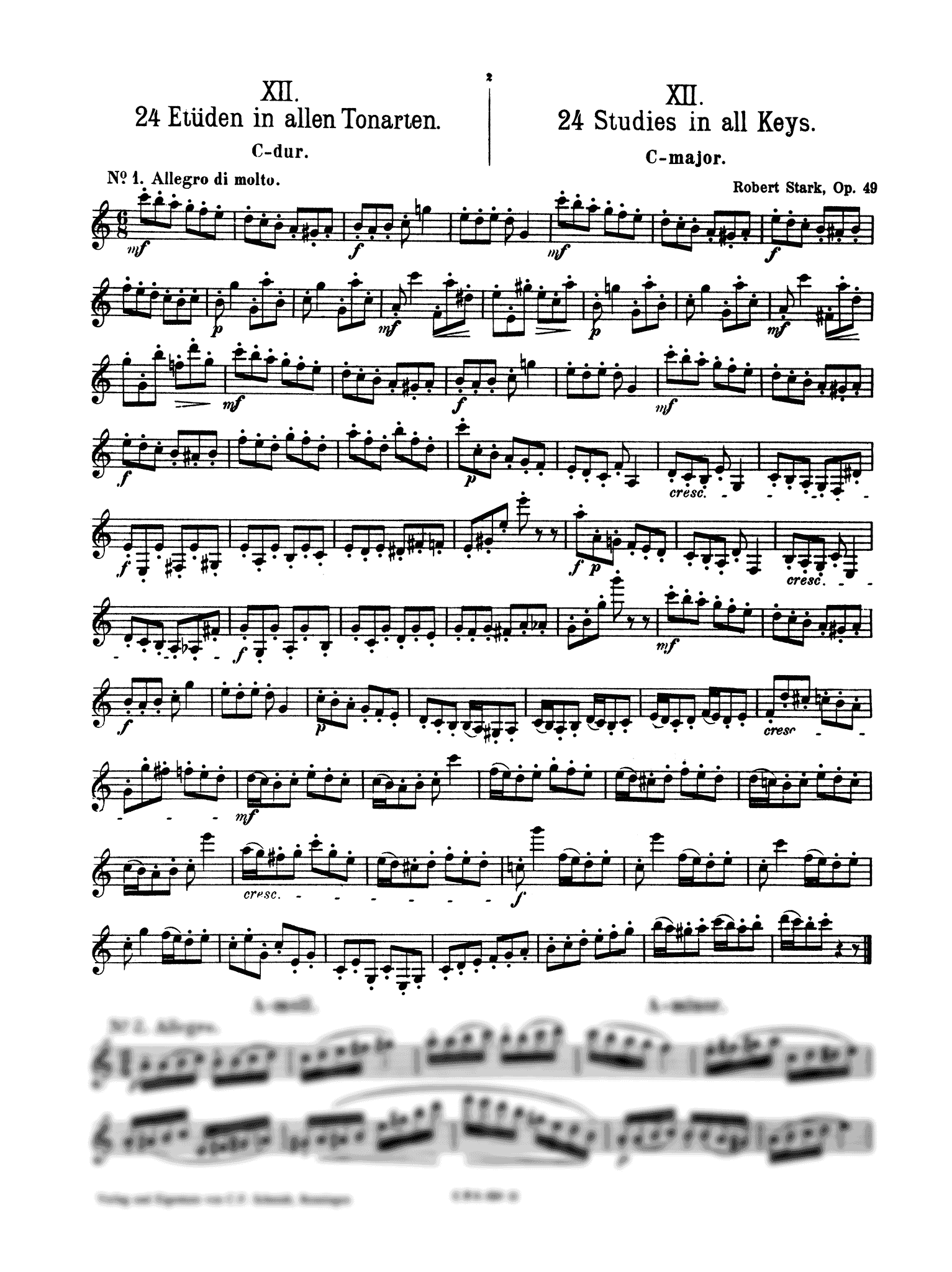 Stark Clarinet Method, Op. 49, Vol. 2: Section 2 (24 Studies in All Keys) page 2