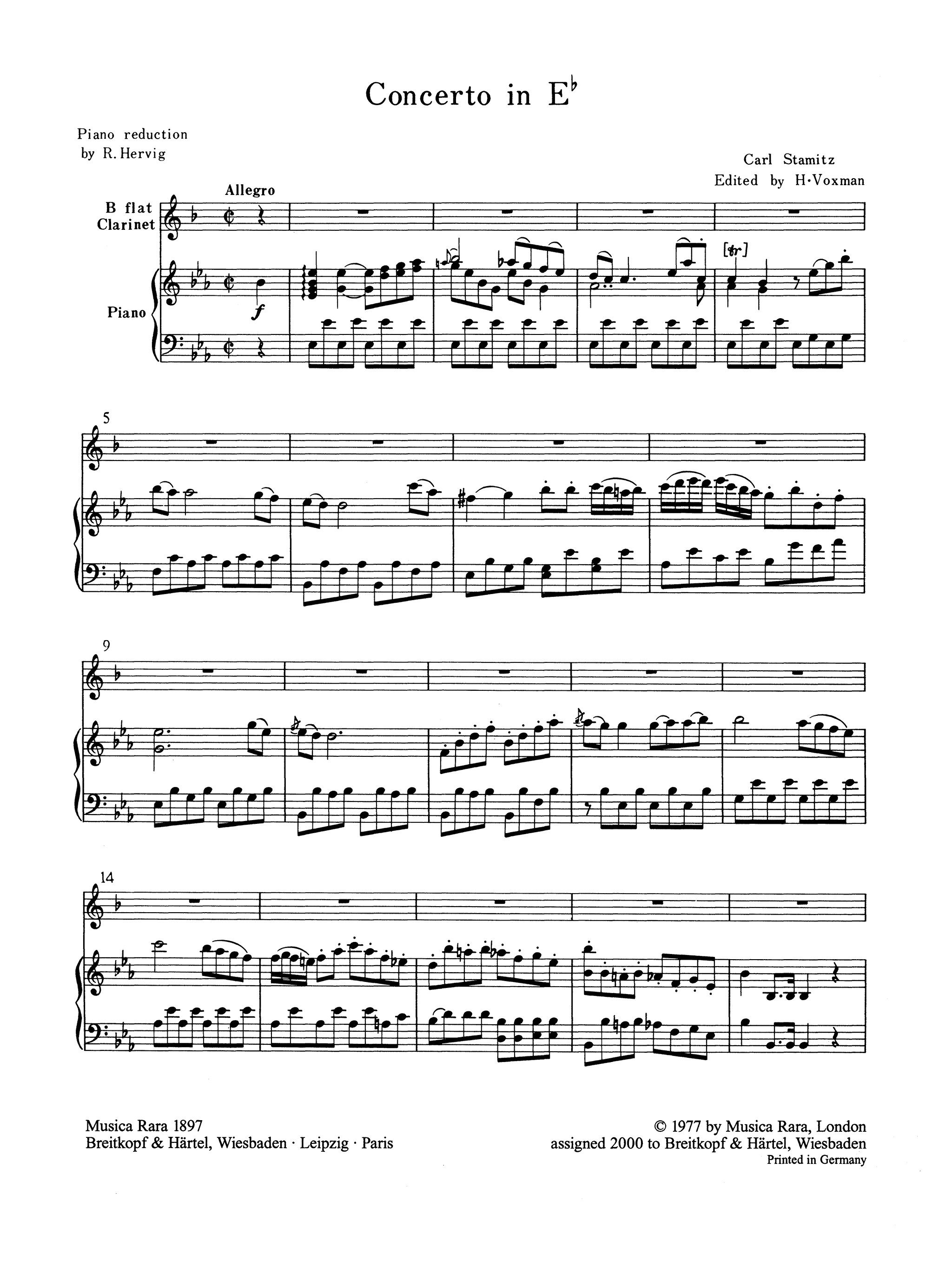 Carl Stamitz Basset Horn Concerto In C Major - Movement 1