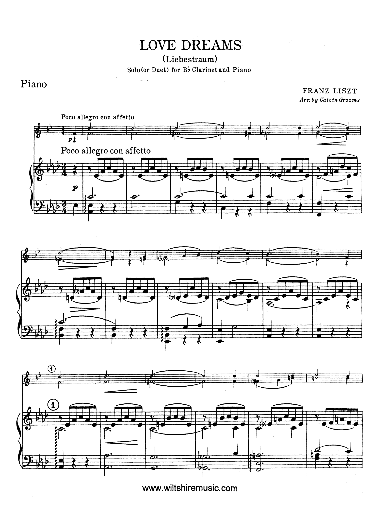Liebestraum Love Dream Instrument Used womenabiding