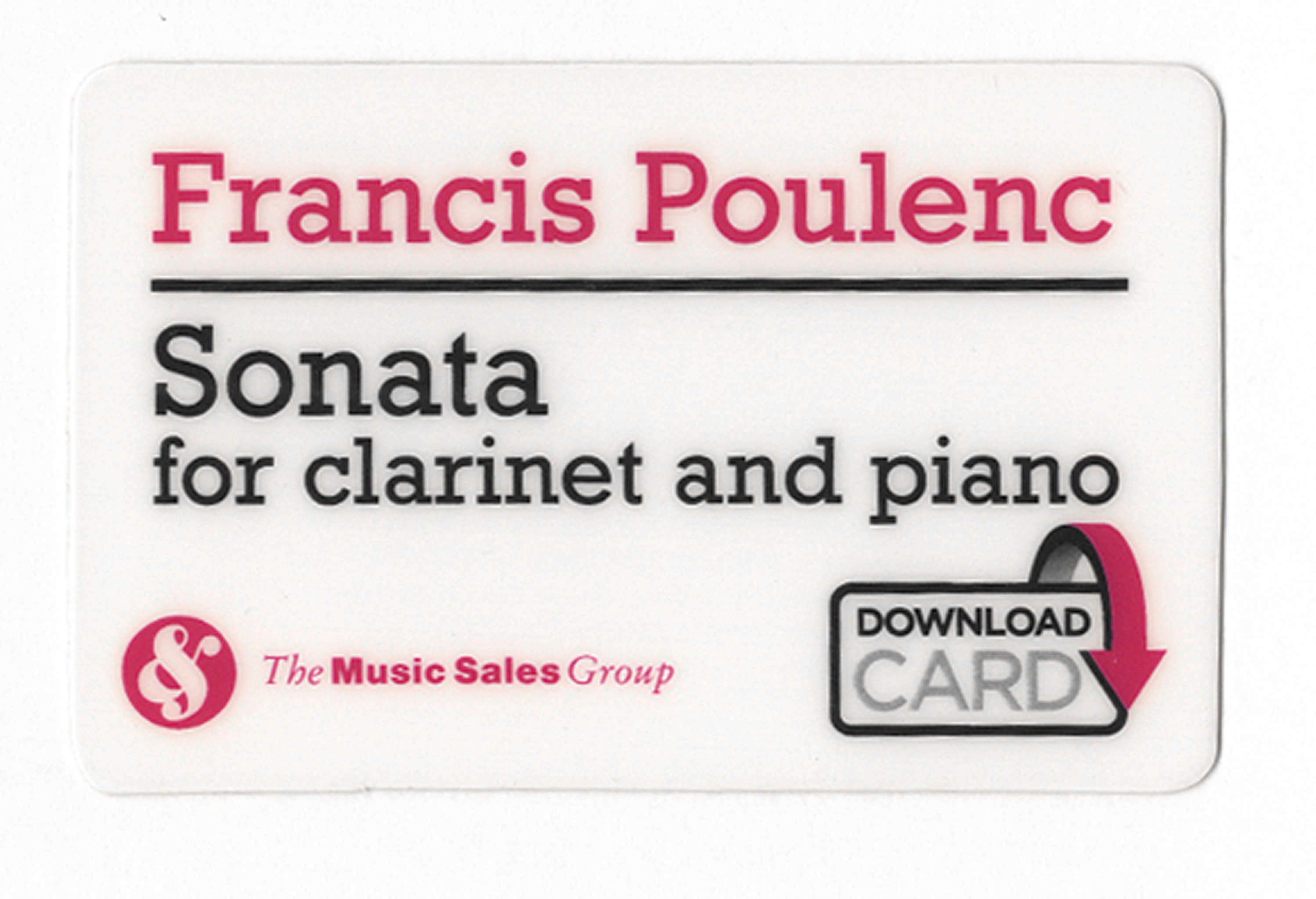 Sonata for Clarinet & Piano Audio
