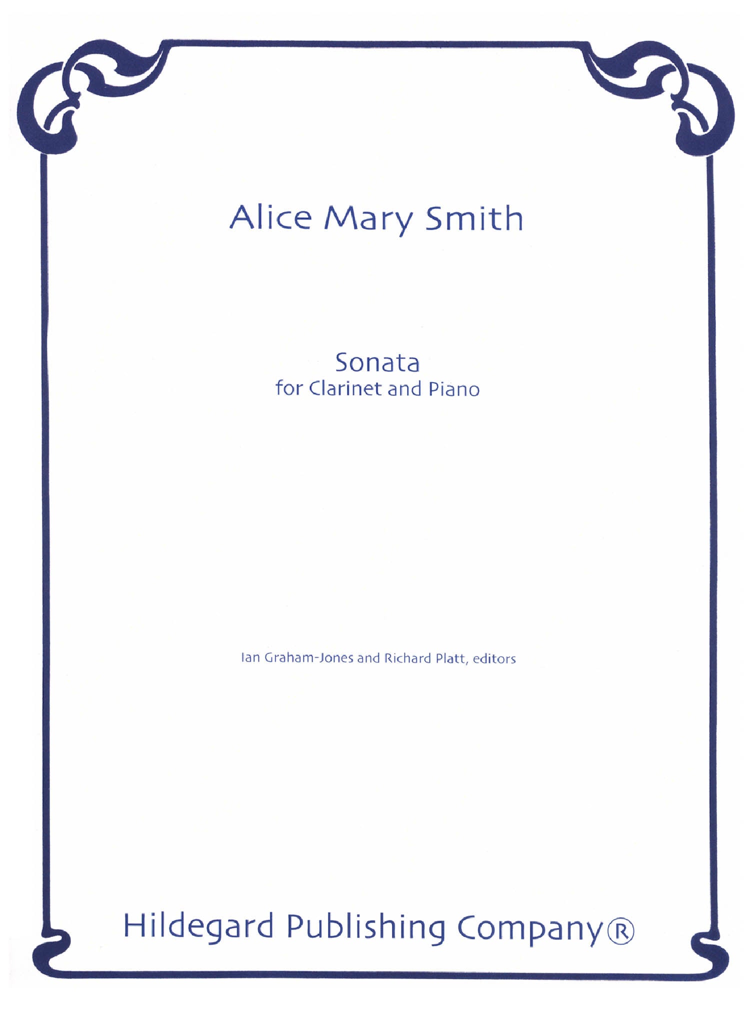 Smith Sonata for Clarinet & Piano Cover