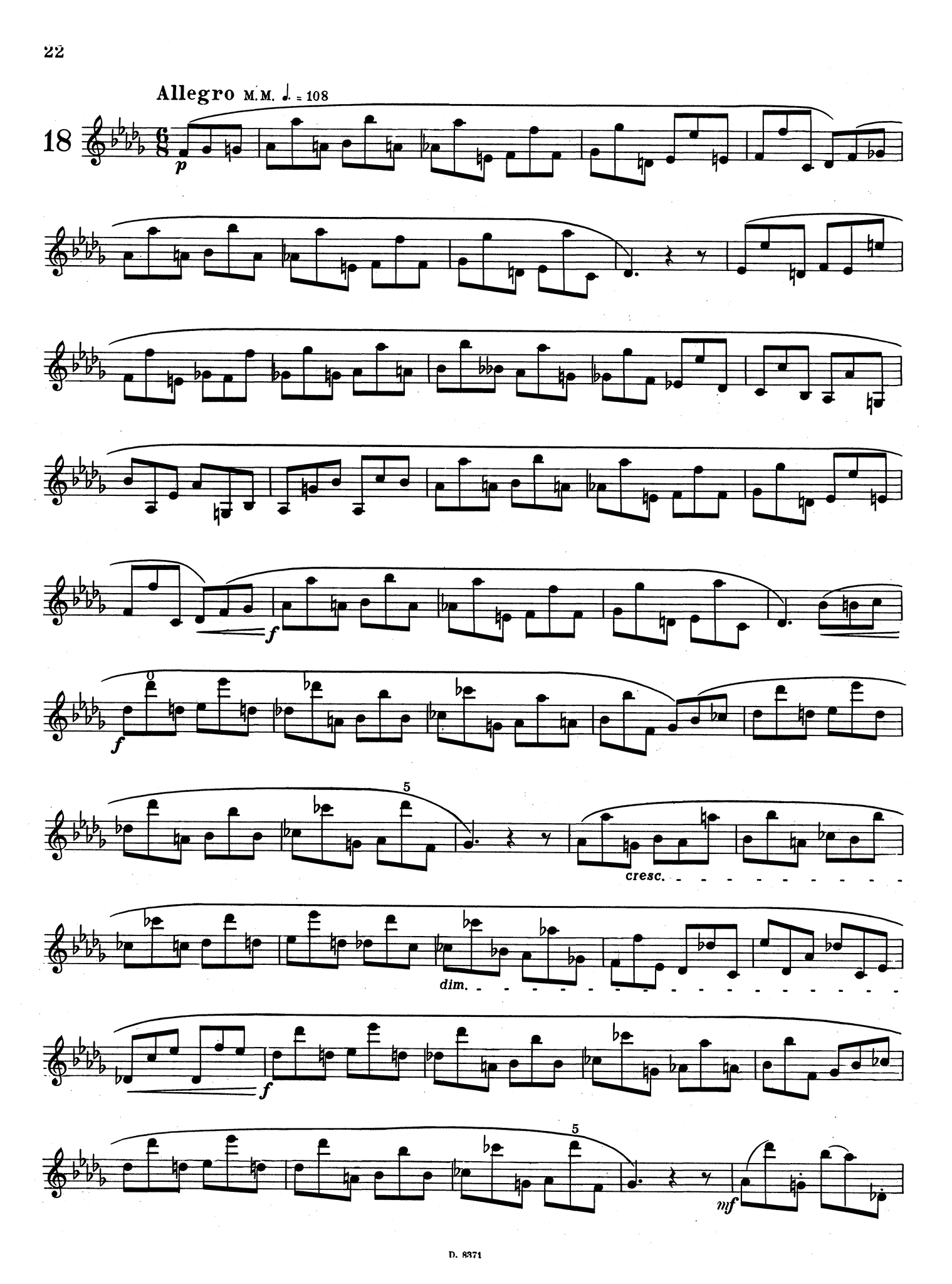 School for Clarinet, Book 3 Page 22