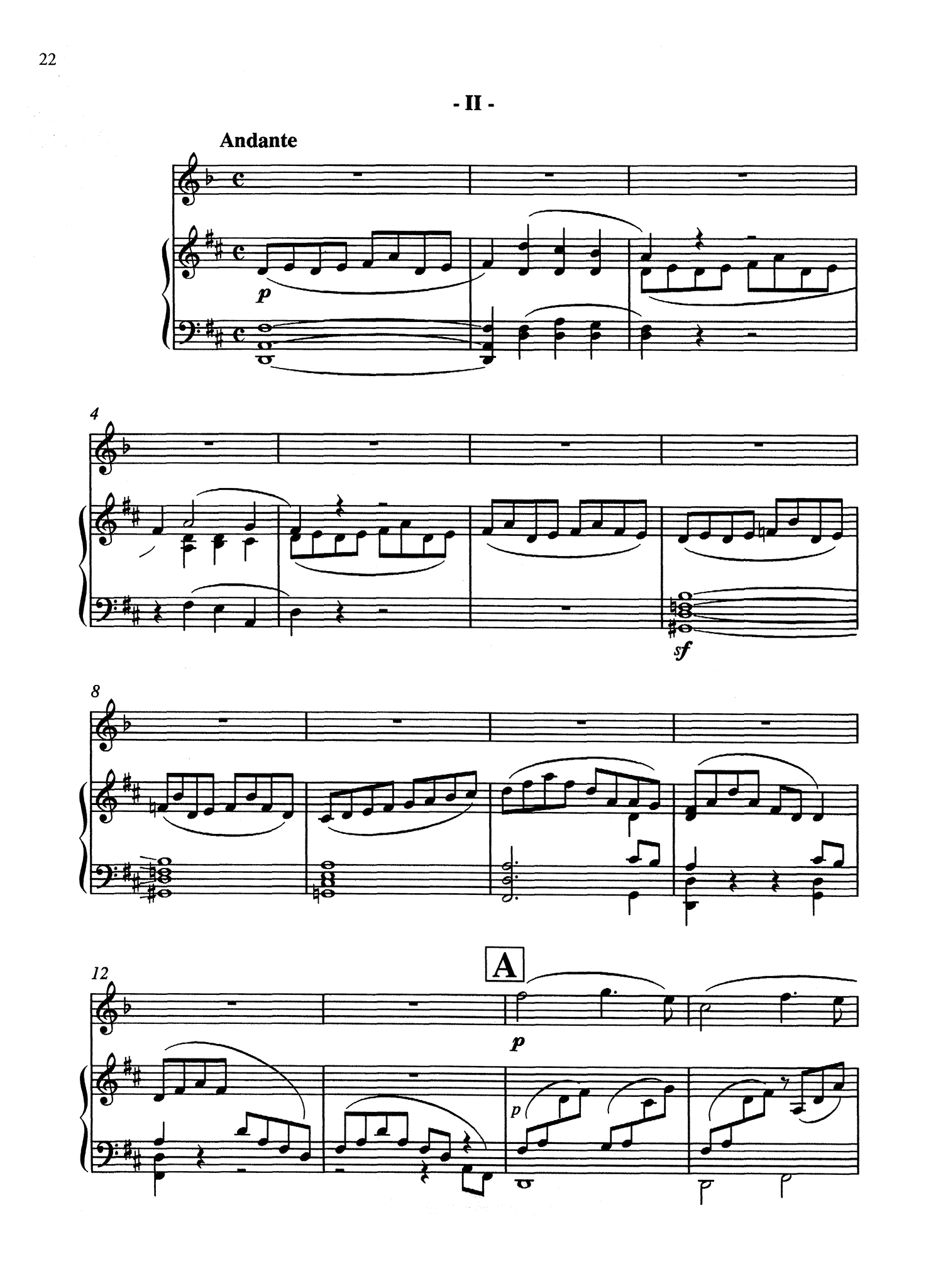Smith Sonata for Clarinet & Piano - Movement 2