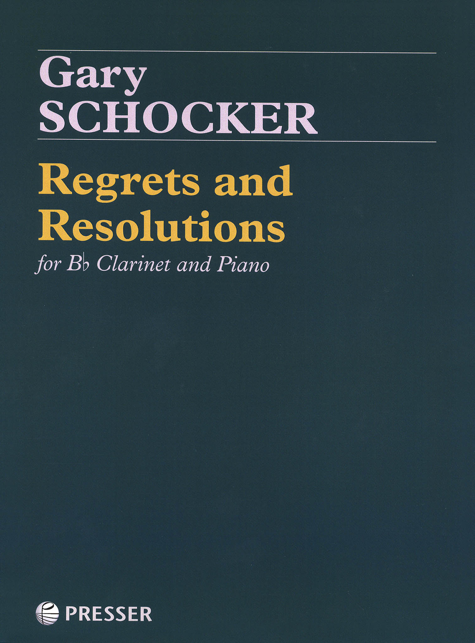 Schocker Regrets and Resolutions clarinet & piano Cover