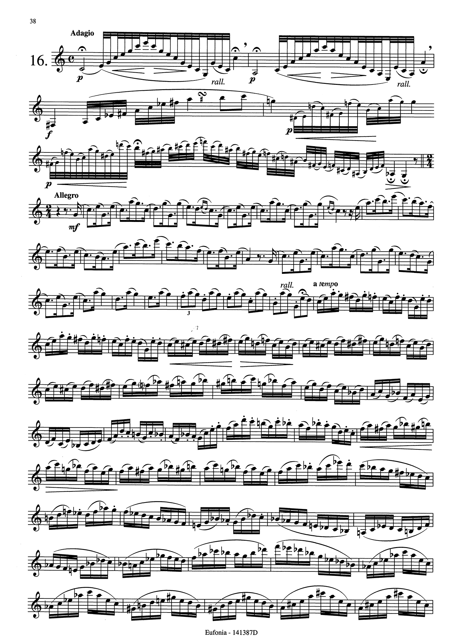 30 Caprices for Clarinet Page 38