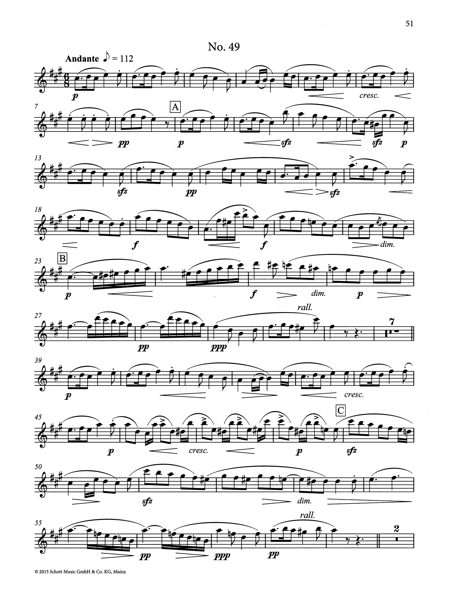 Clarinet Method, Op. 63, Div. II Page 51
