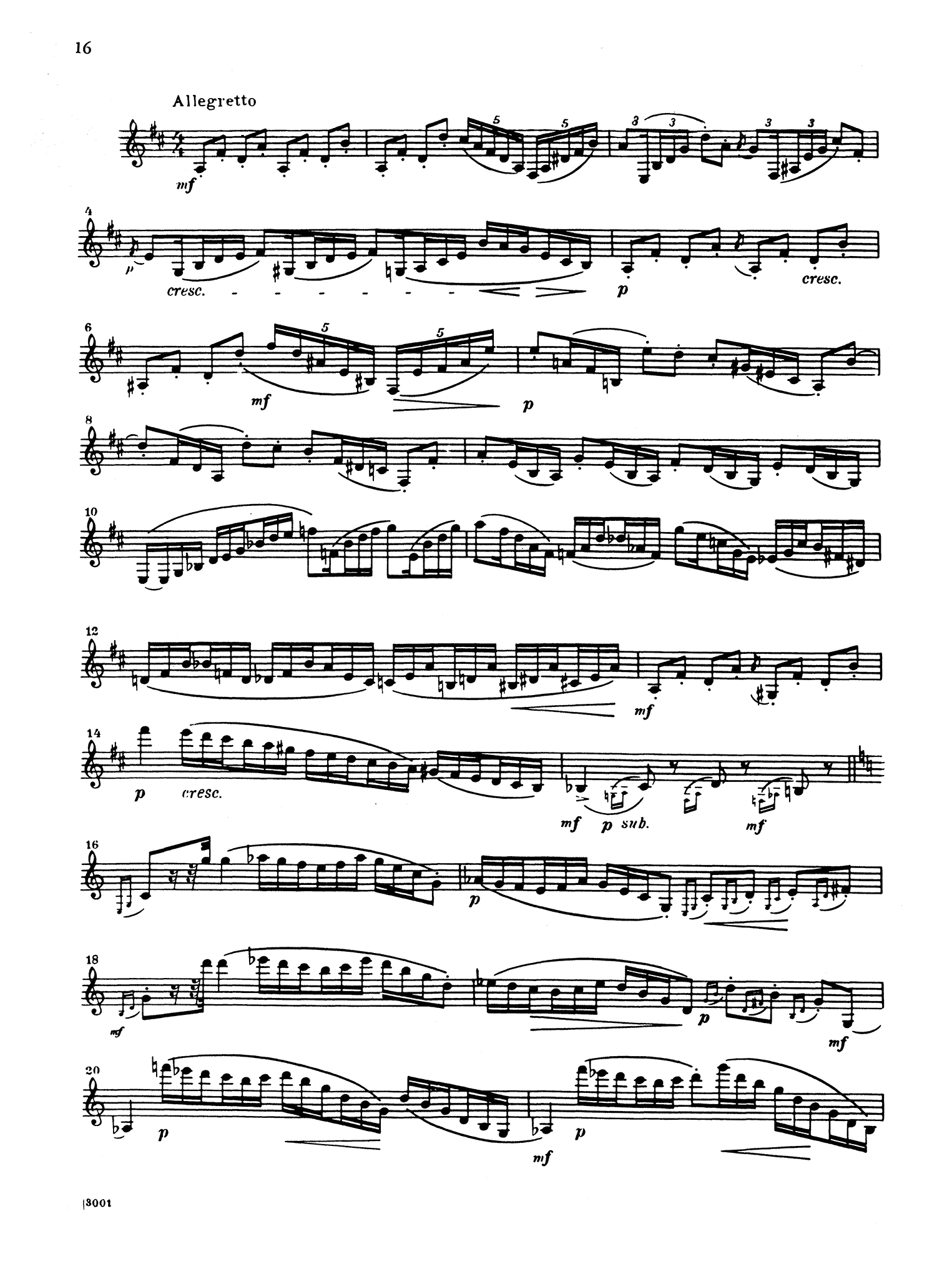 Manevich, Alexander: 10 Studies for clarinet page 16