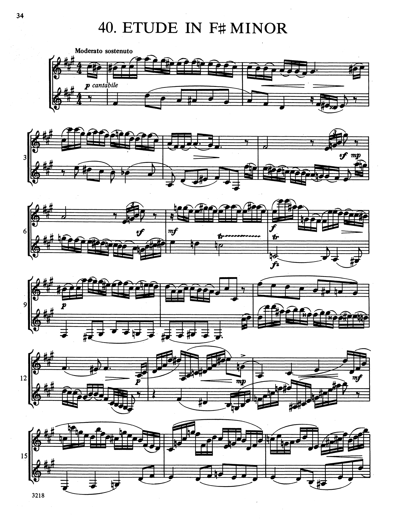 Wiedemann Clarinet Studies, Book 3 page 34