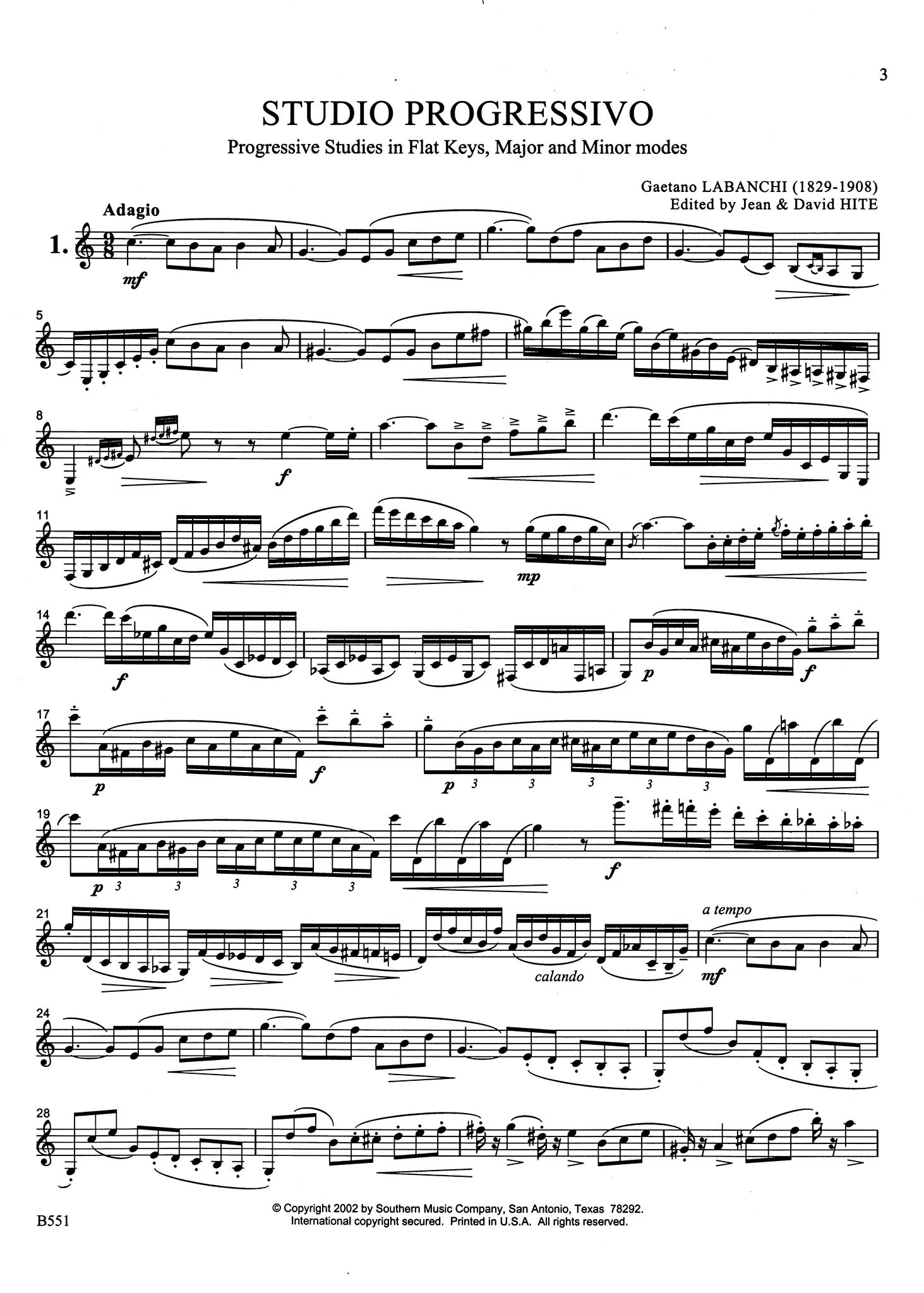 Labanchi: Progressive Method for the Clarinet Part 2, ed. Hite | CAMco ...