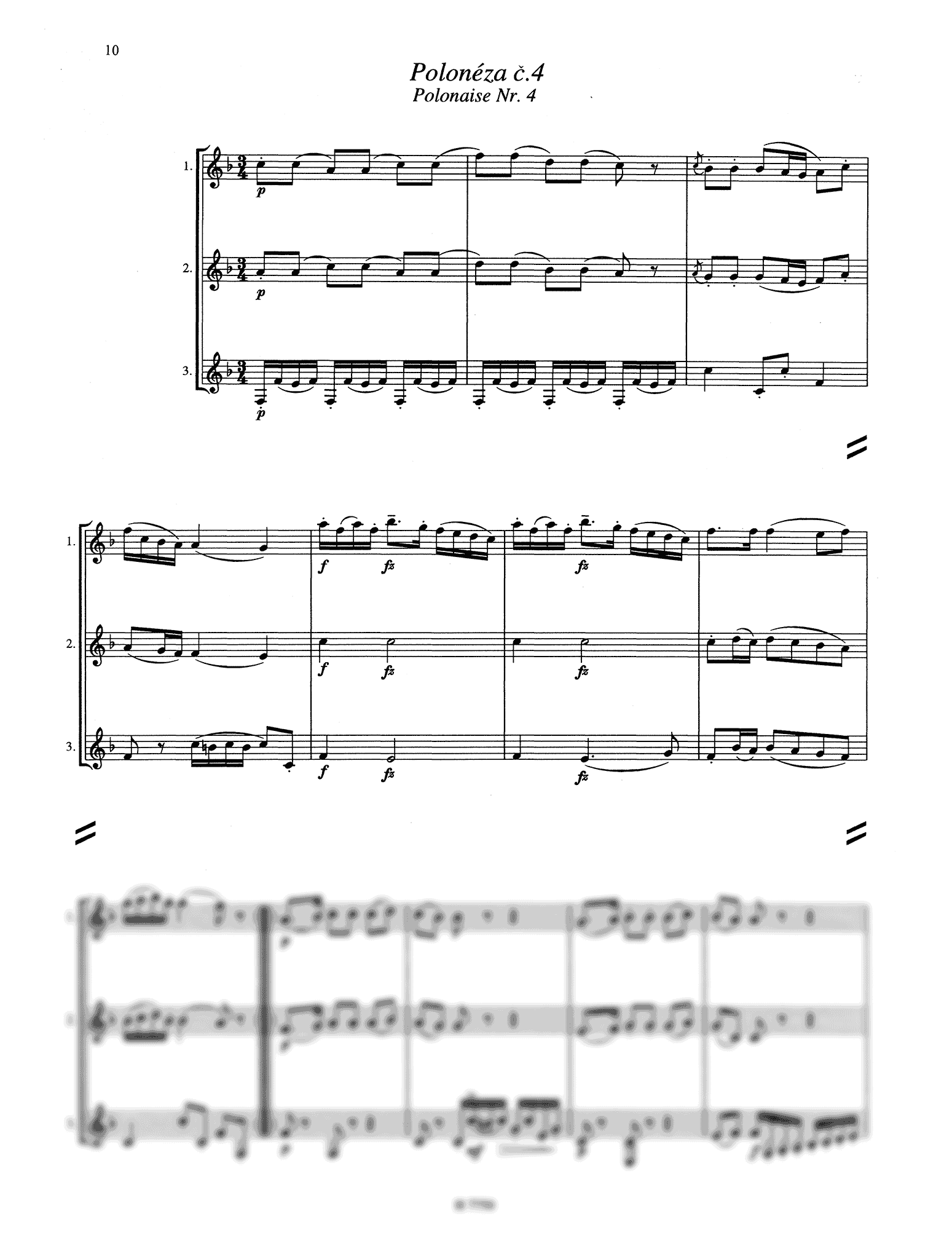 Vojtech Nudera Four Polonaises basset horn trio - Movement 4