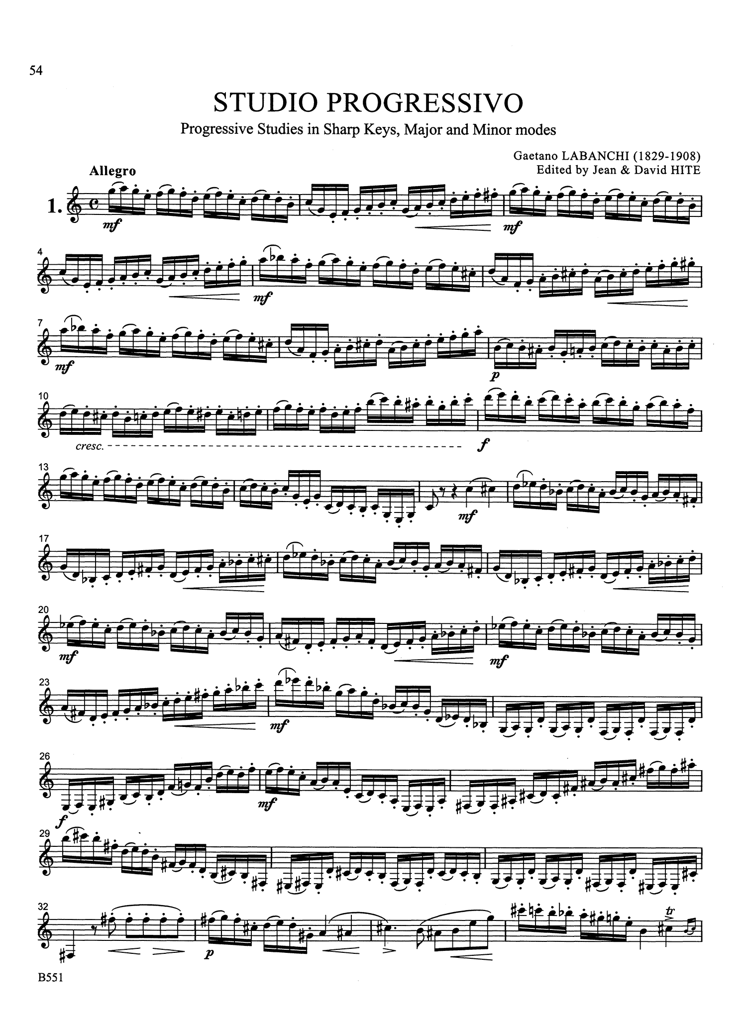 Labanchi: Progressive Method for the Clarinet Part 2, ed. Hite | CAMco ...
