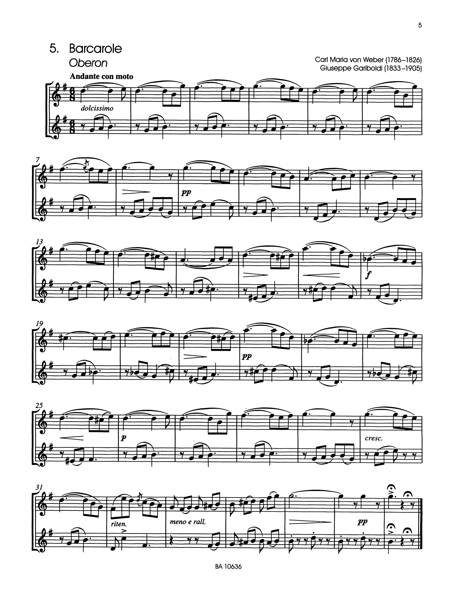 Classic Hits for 2 Clarinets Page 5