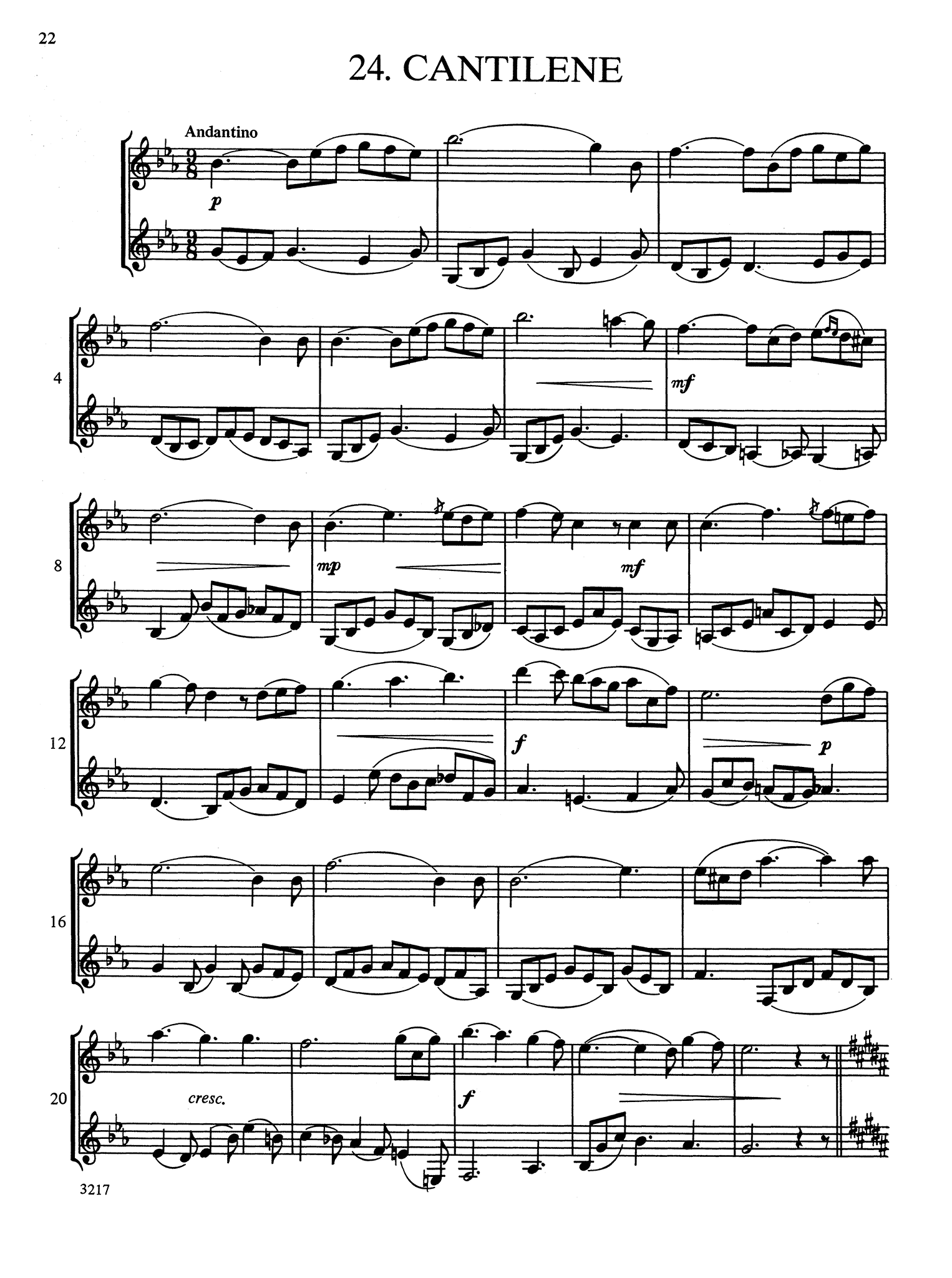 Wiedemann Clarinet Studies, Book 2 page 22