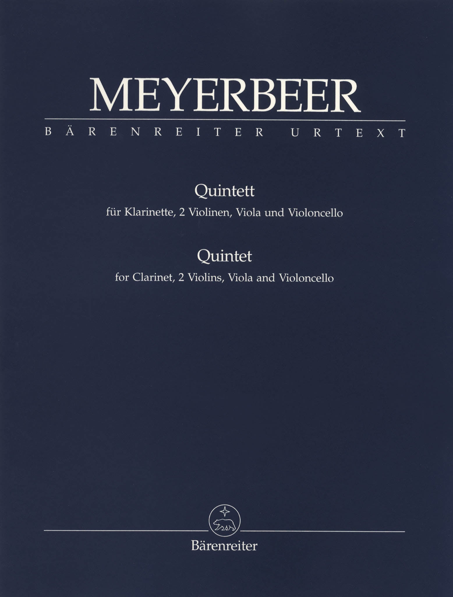 Clarinet Quintet in E-flat Major Cover