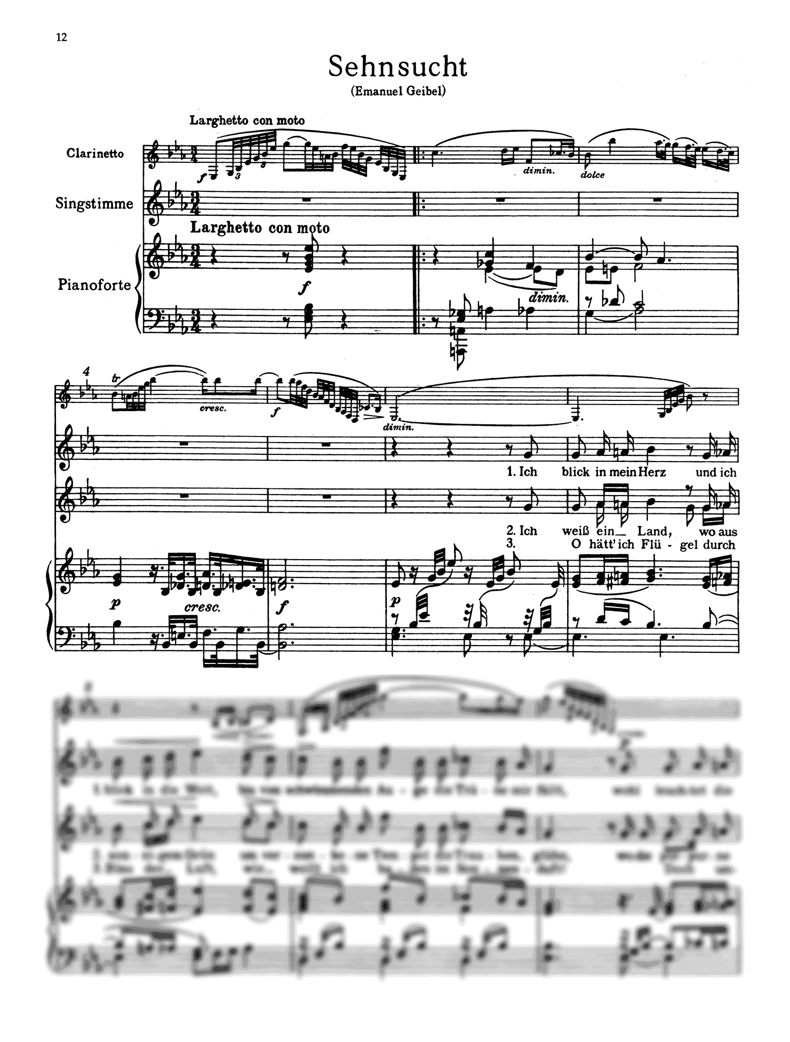 6 Deutsche Lieder, Op. 103 - No. 3