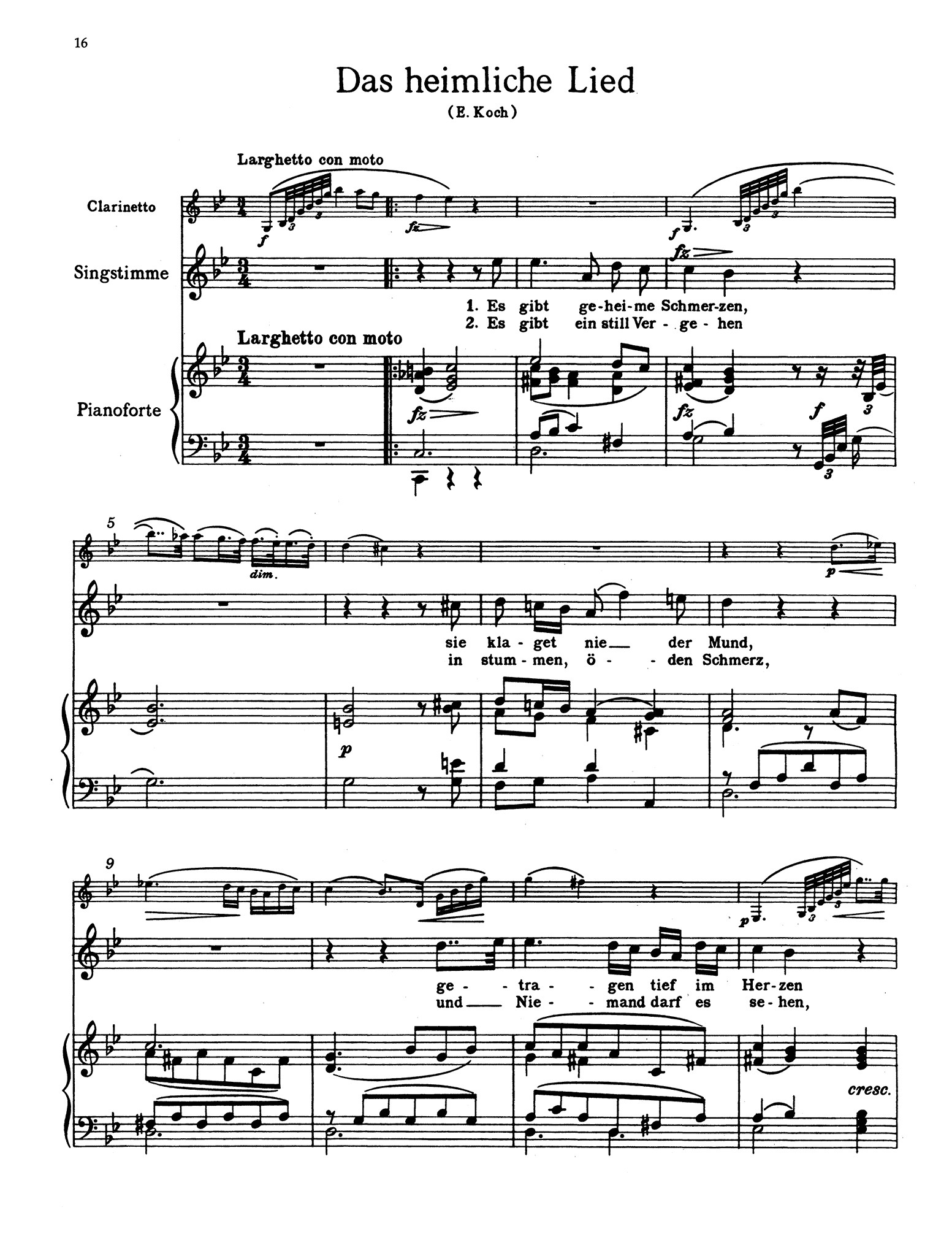 6 Deutsche Lieder, Op. 103 - No. 5