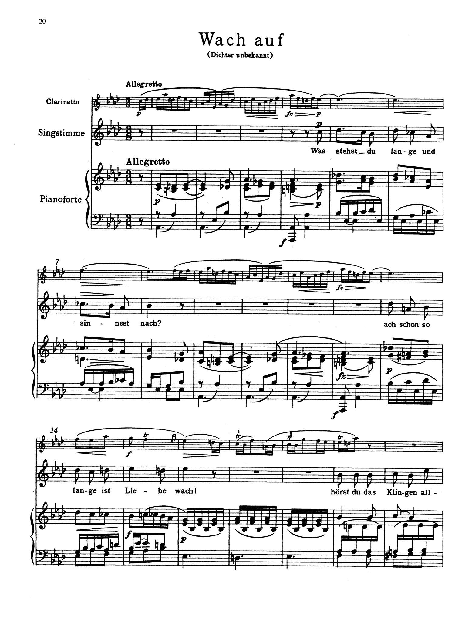 6 Deutsche Lieder, Op. 103 - No. 6