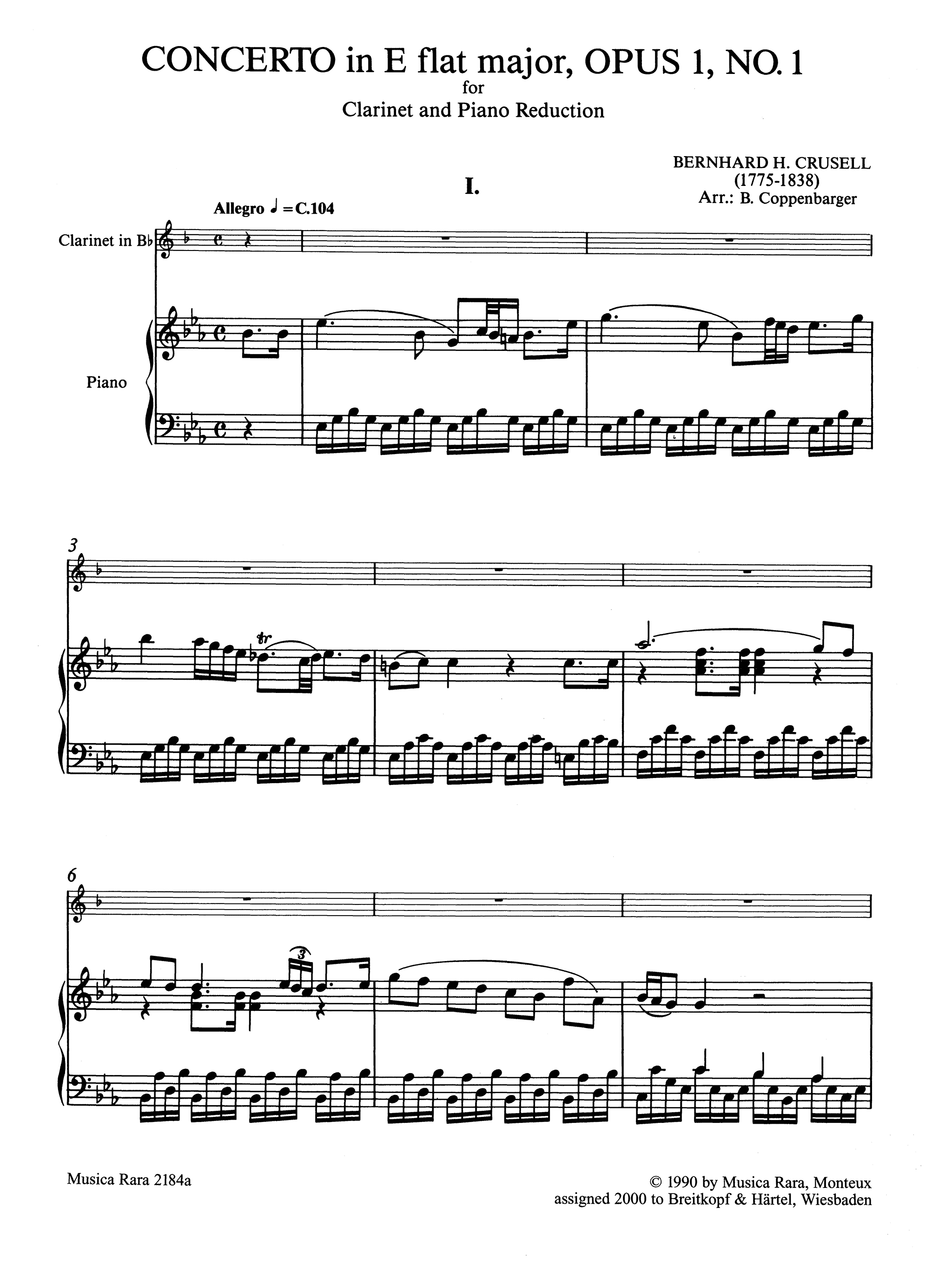 Crusell Clarinet Concerto in E-flat Major, Op. 1 - Movement 1