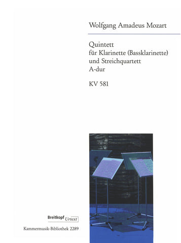 Mozart: Clarinet Quintet, K. 581, complete score and parts