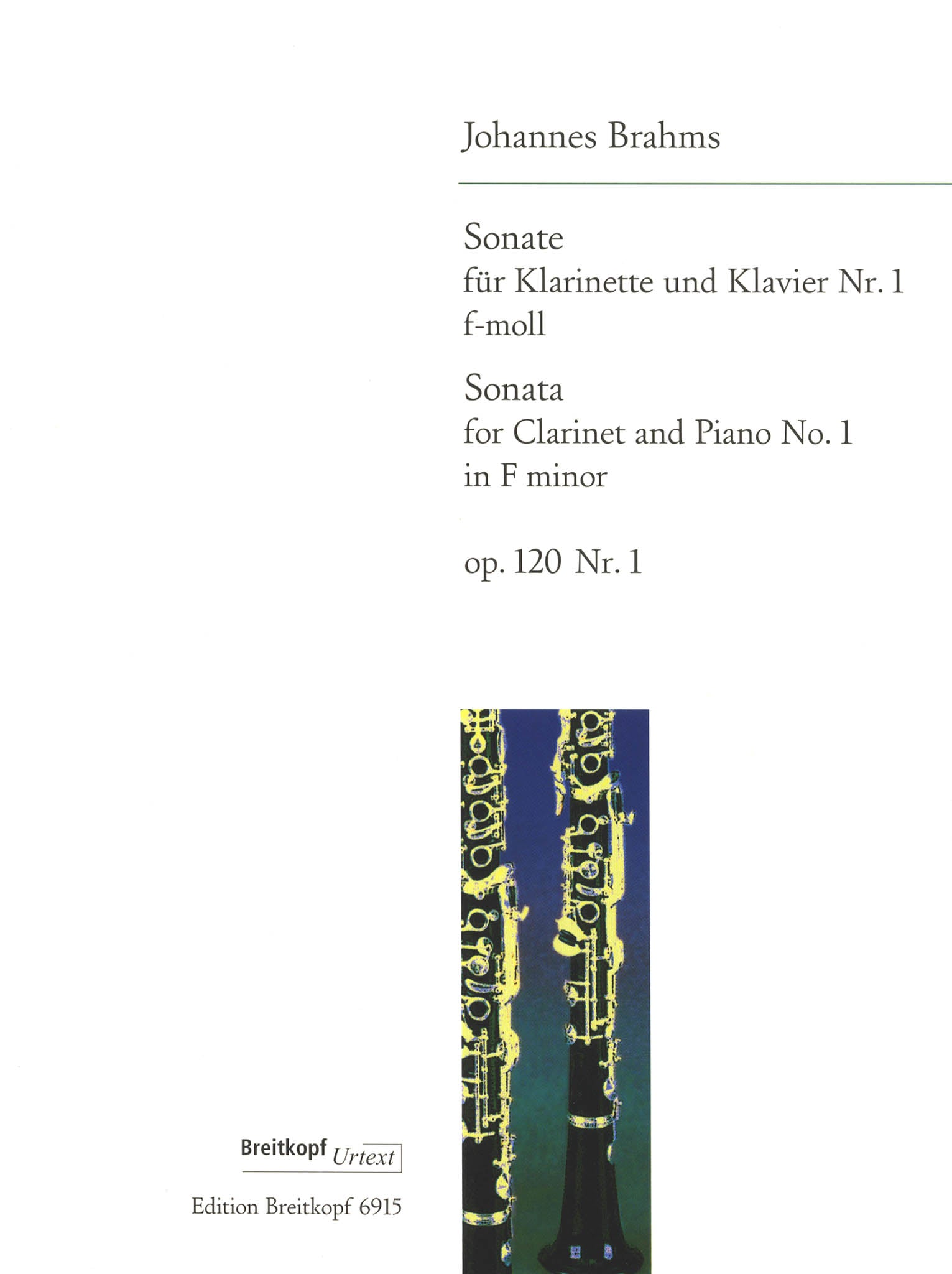 Sonata in F Minor, Op. 120 No. 1 Cover
