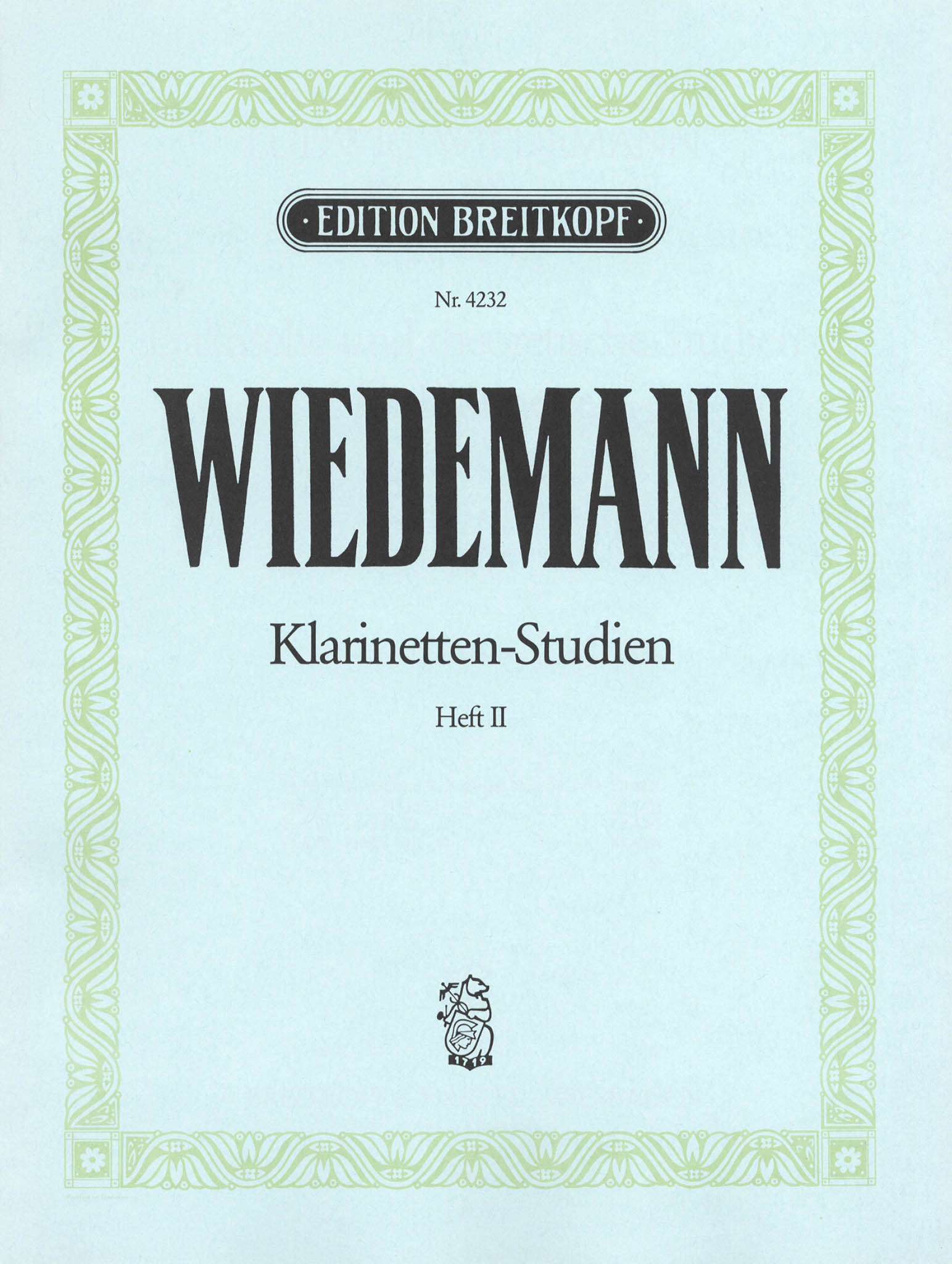 Wiedemann Clarinet Studies, Book 2 cover