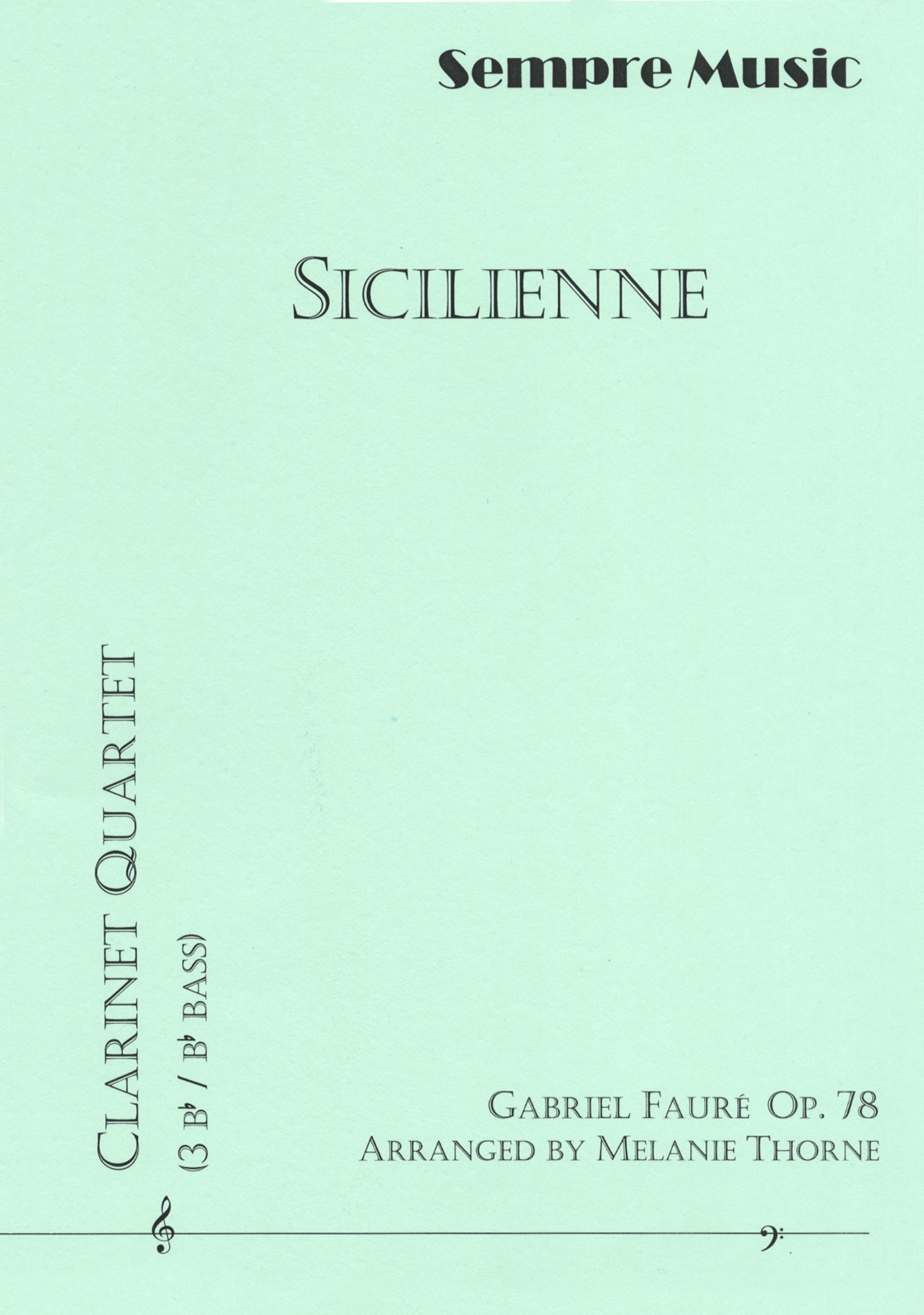 Sicilienne, Op. 78 Cover